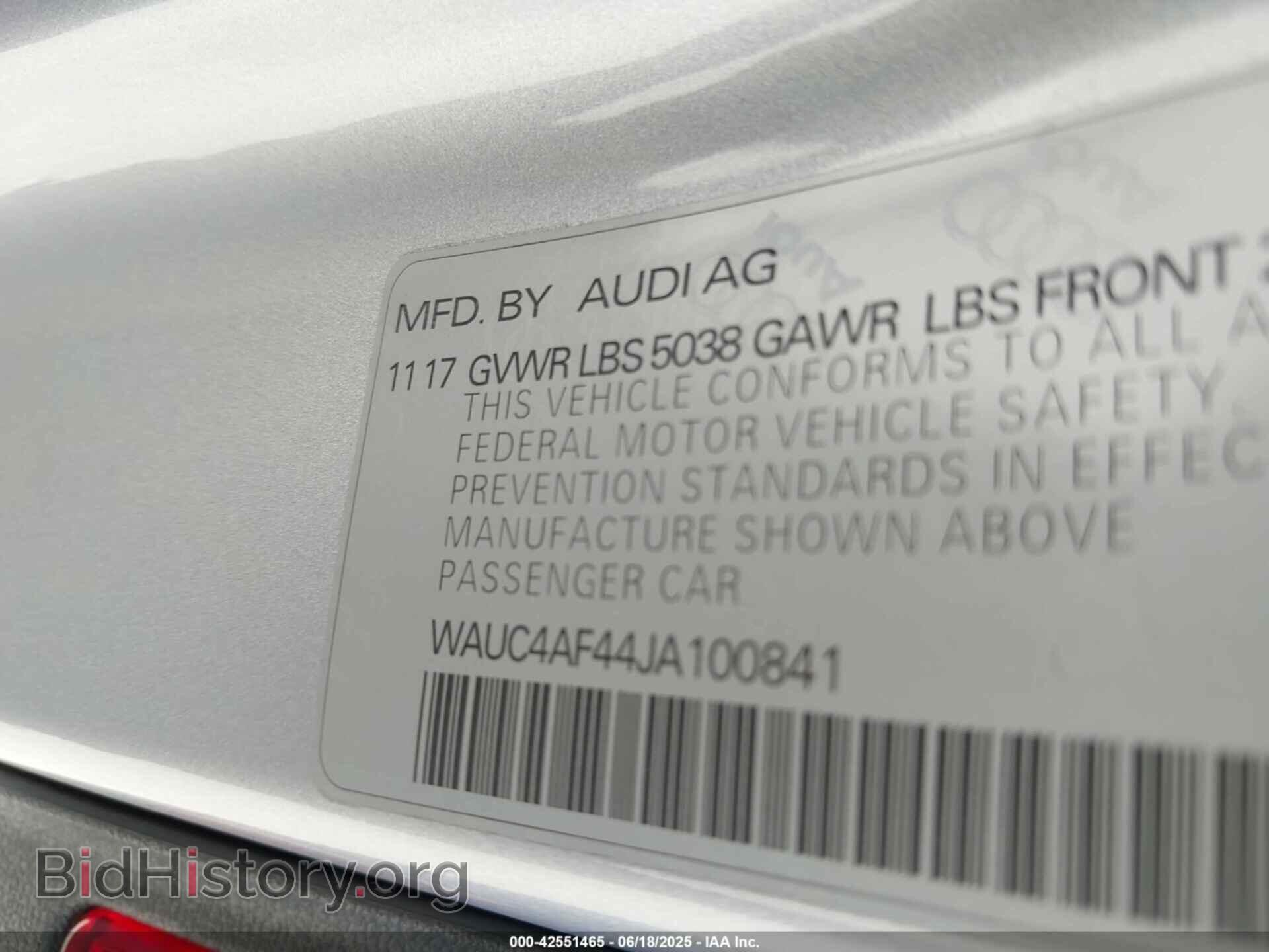 2018 AUDI S4 - VIN: WAUC4AF44JA100841 - Photo 9