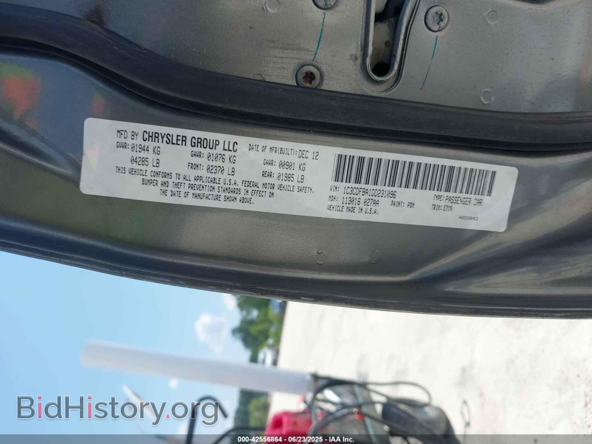 2013 DODGE DART - VIN: 1C3CDFBA1DD231096 - Фото 9