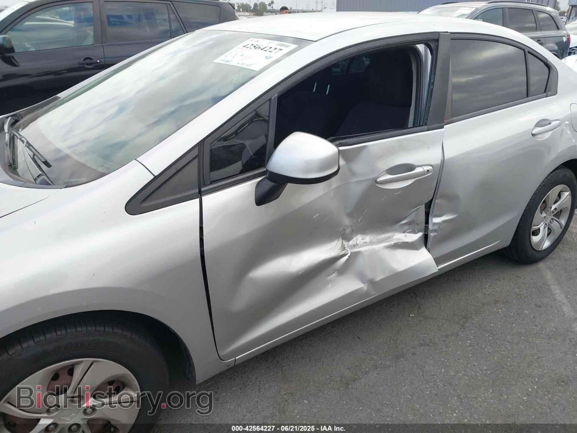 2013 HONDA CIVIC - VIN: 19XFB2F59DE250417 - Фото 6
