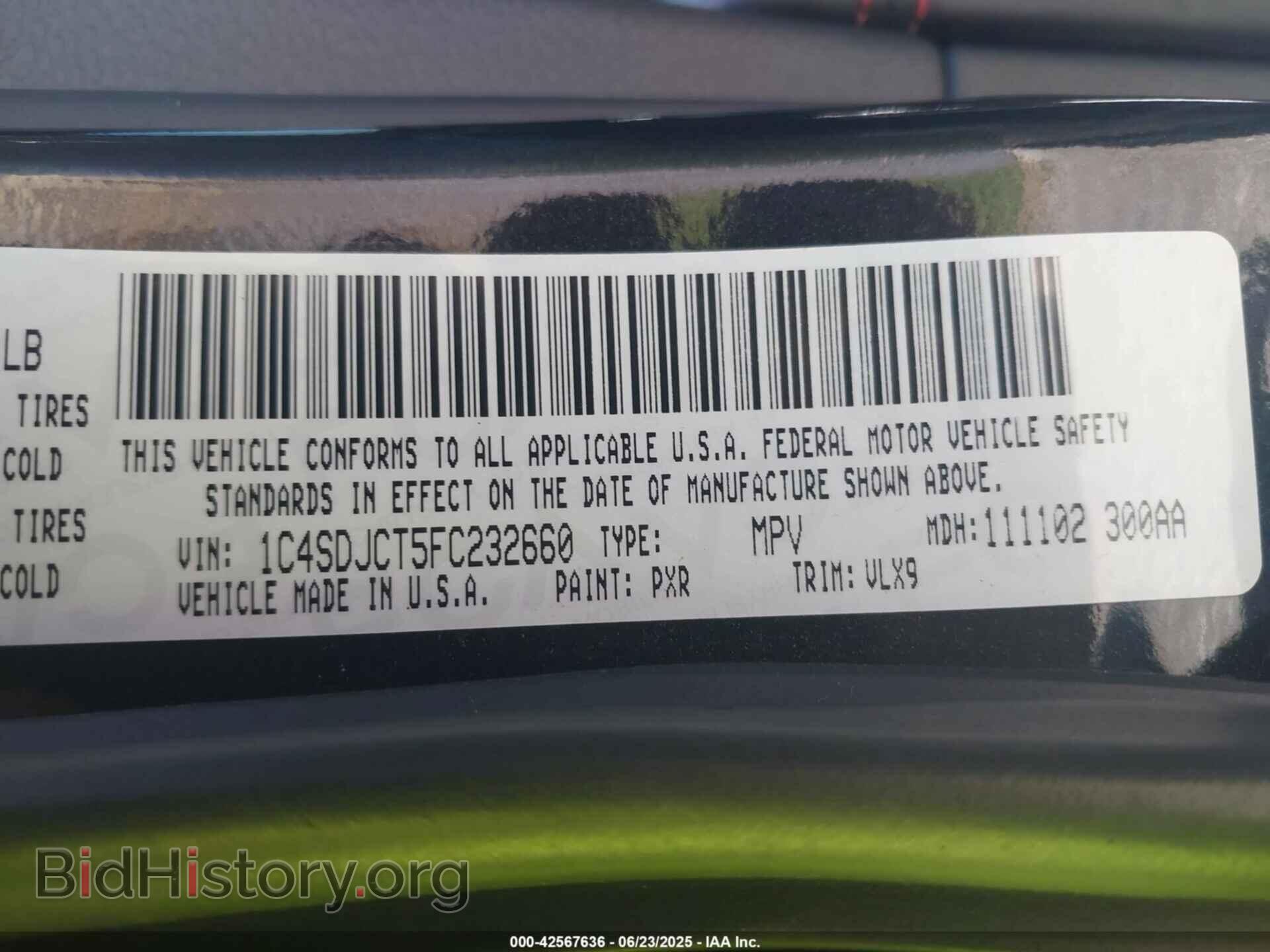 2015 DODGE DURANGO - VIN: 1C4SDJCT5FC232660 - Photo 9