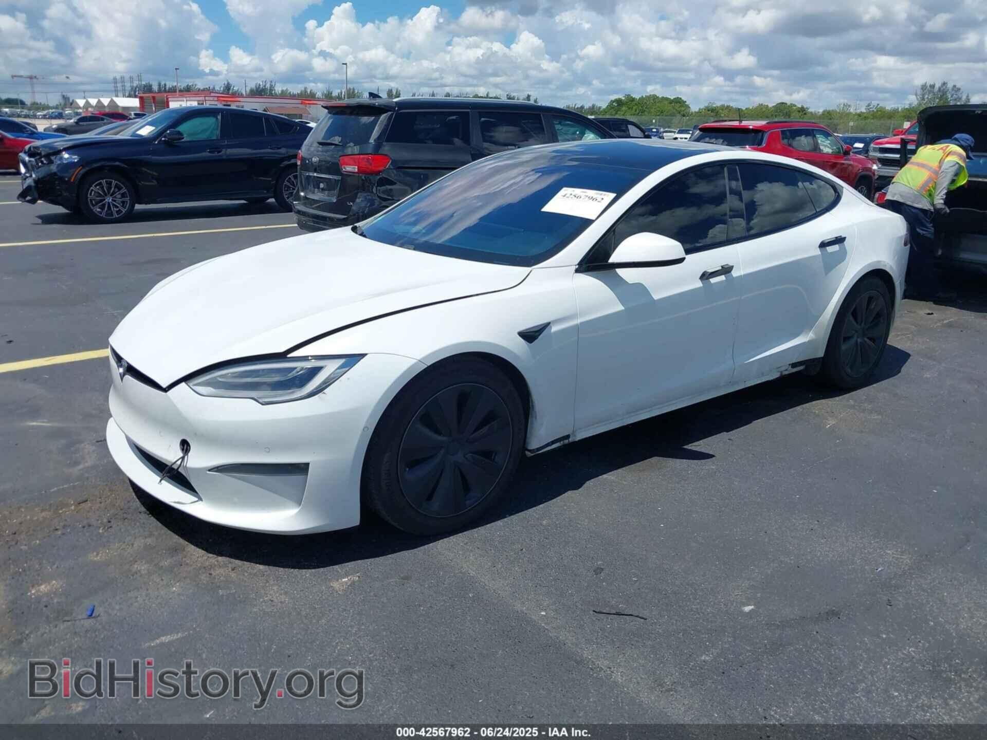 2021 TESLA MODEL S - VIN: 5YJSA1E56MF439159 - Фото 2