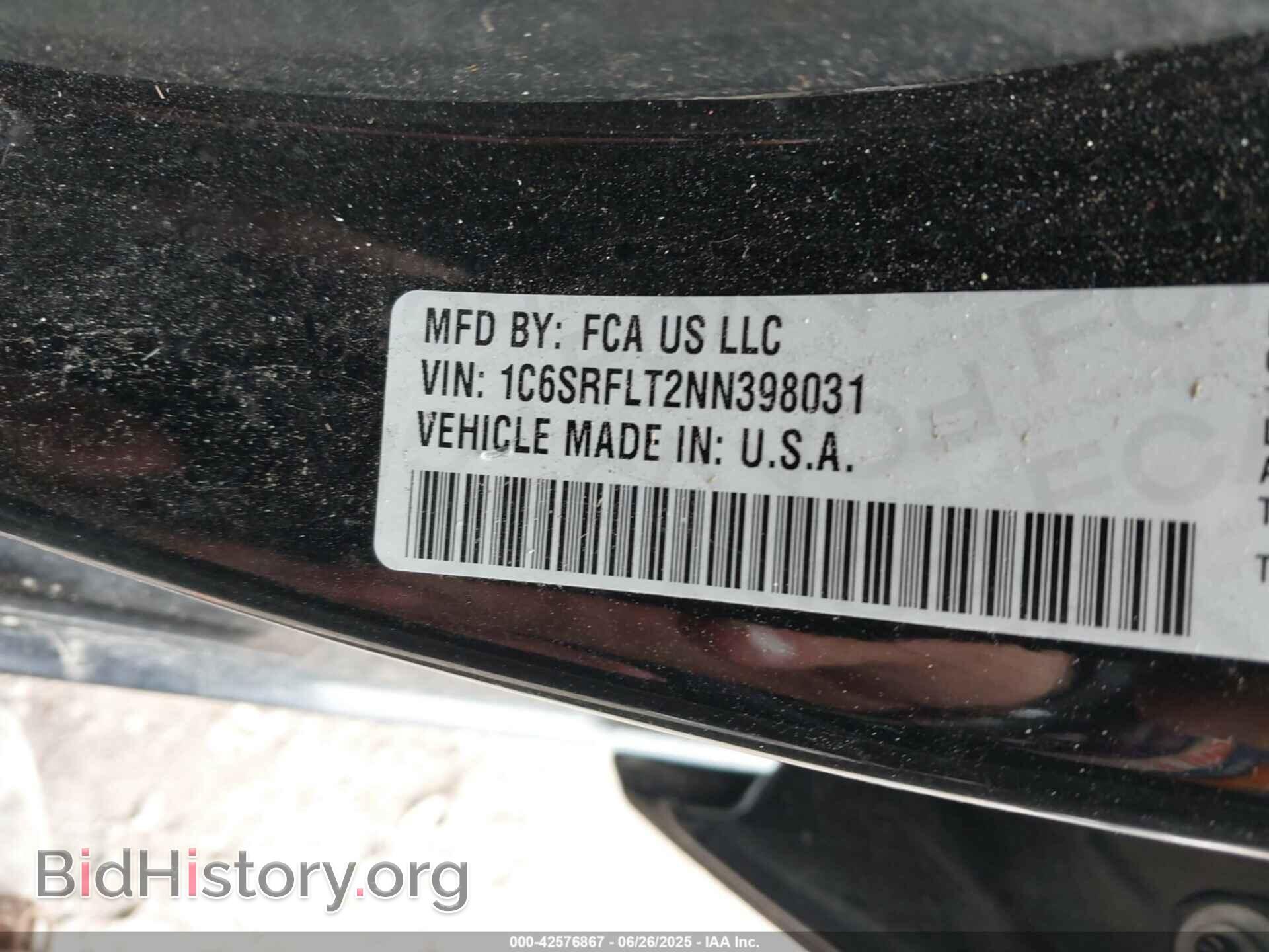 2022 RAM 1500 - VIN: 1C6SRFLT2NN398031 - Фото 9