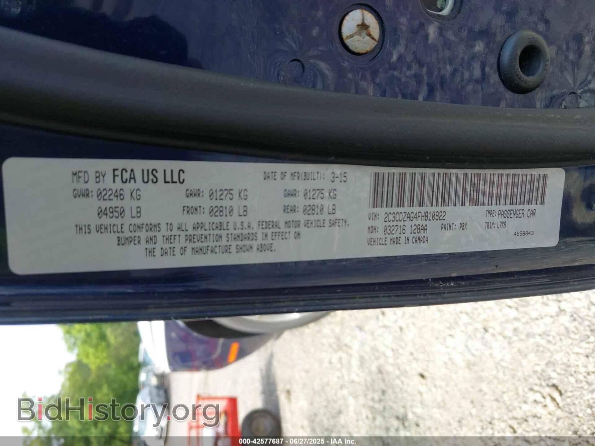 2015 DODGE CHALLENGER - VIN: 2C3CDZAG4FH810922 - Фото 9
