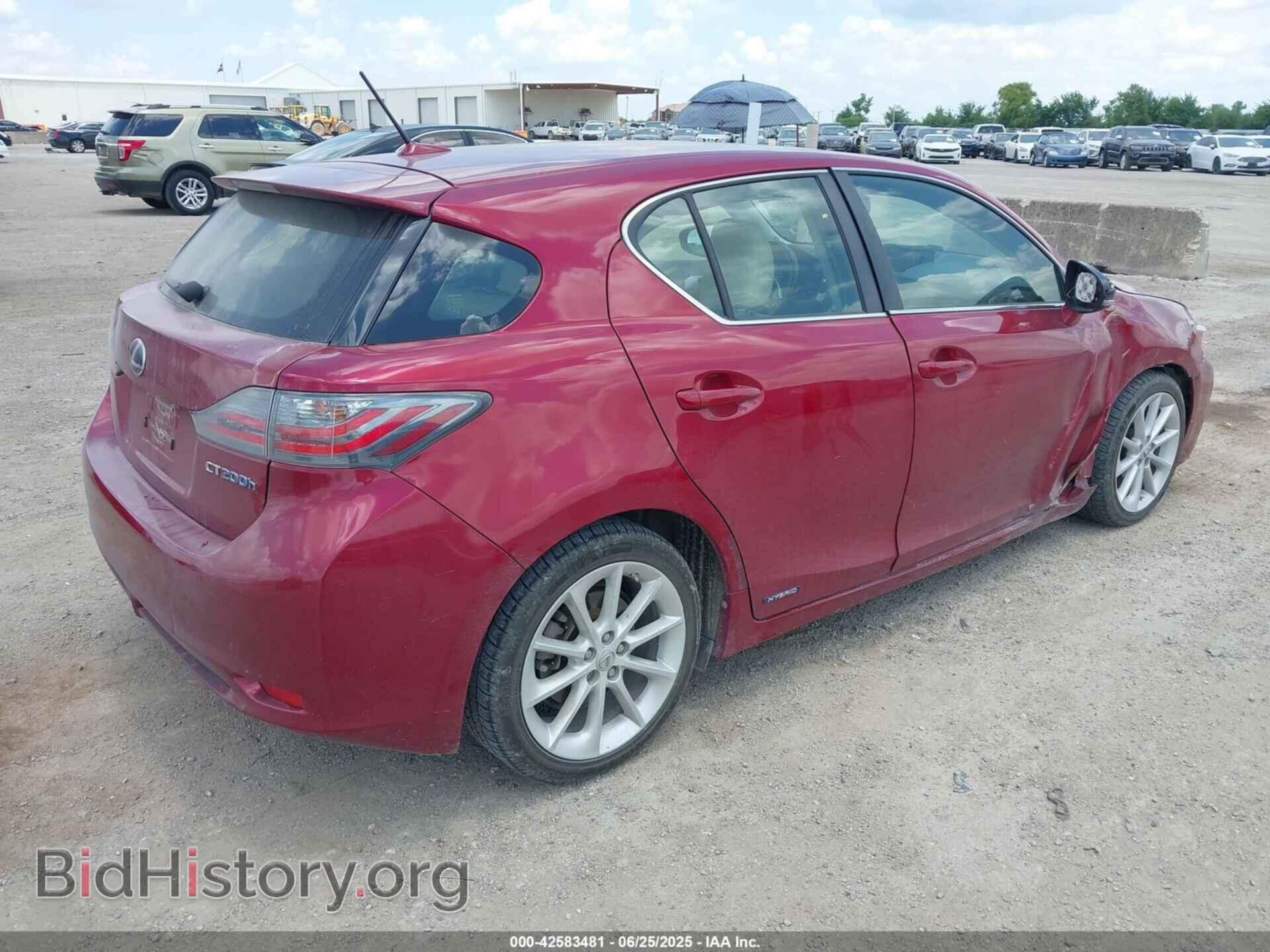 2012 LEXUS CT 200H - VIN: JTHKD5BH8C2075582 - Фото 4
