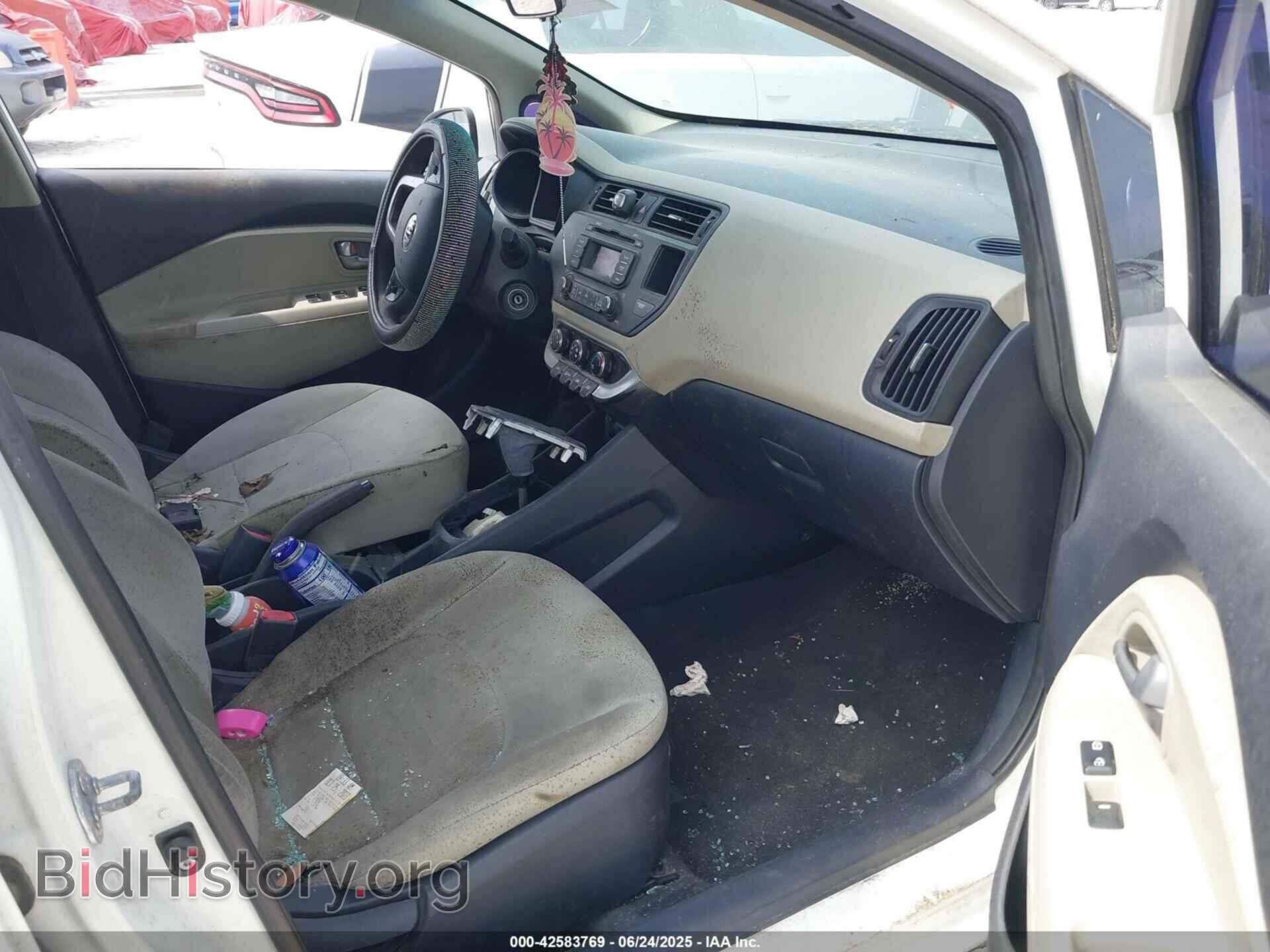 2013 KIA RIO - VIN: KNADM4A30D6240025 - Фото 5