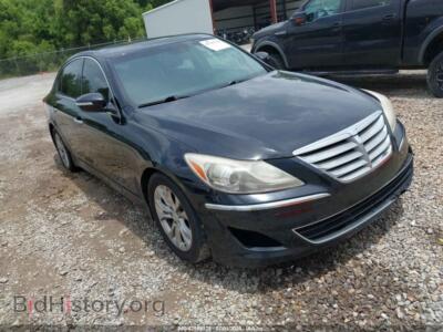 2013 Hyundai GENESIS 3.8, черный — VIN KMHGC4DDXDU217432, IAAI