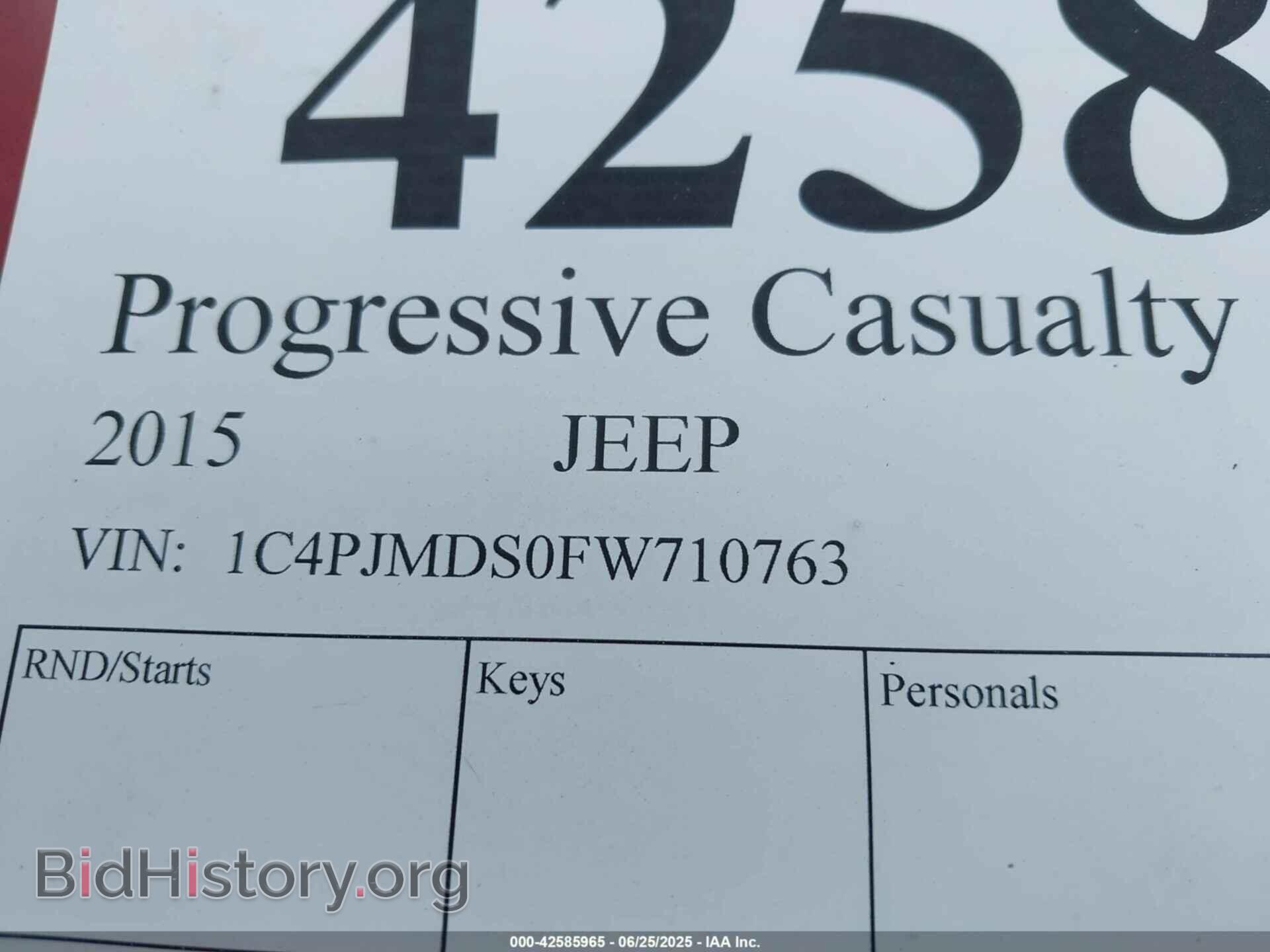 2015 JEEP CHEROKEE - VIN: 1C4PJMDS0FW710763 - Фото 9