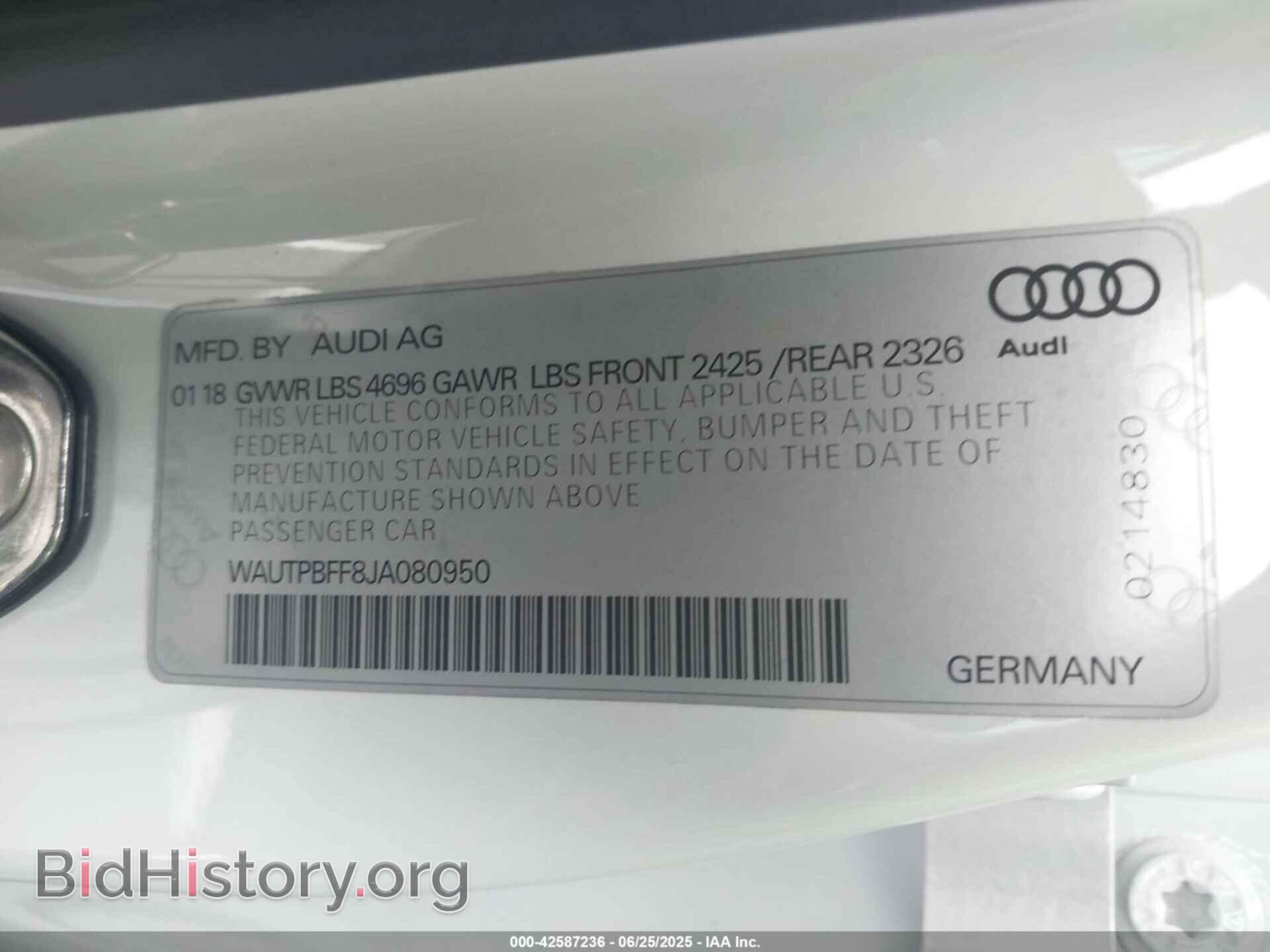 2018 AUDI A3 E-TRON - VIN: WAUTPBFF8JA080950 - Фото 9