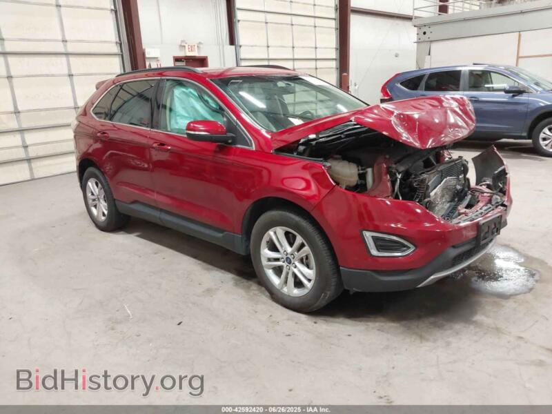 2015 Ford EDGE SEL (VIN 2FMTK4J86FBB73530) — фото 1 из 18, IAAI, повреждение: передняя часть