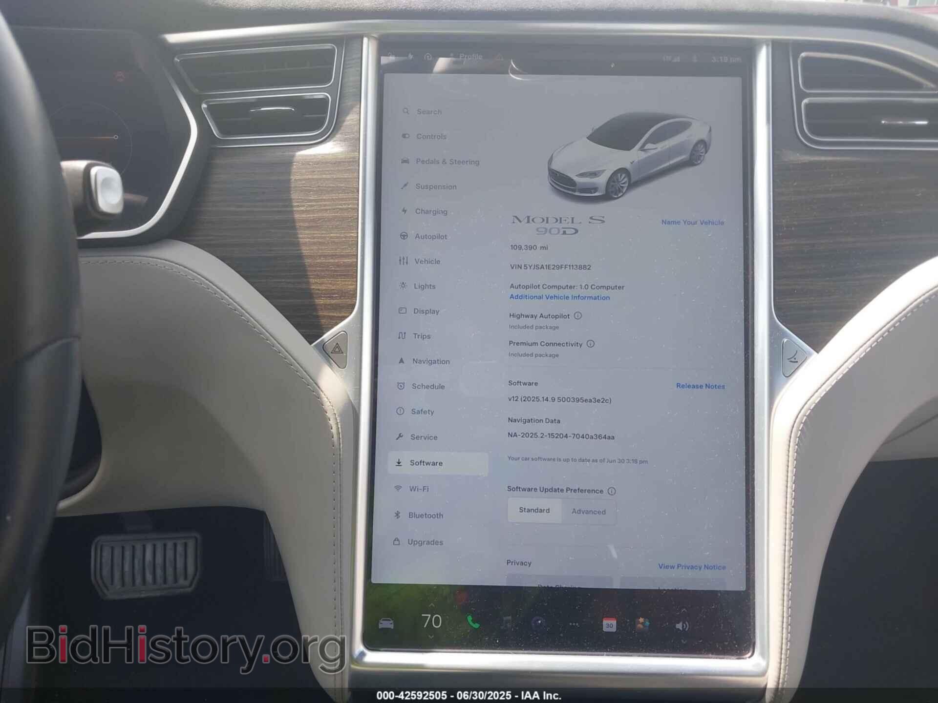 2015 TESLA MODEL S - VIN: 5YJSA1E29FF113882 - Photo 18