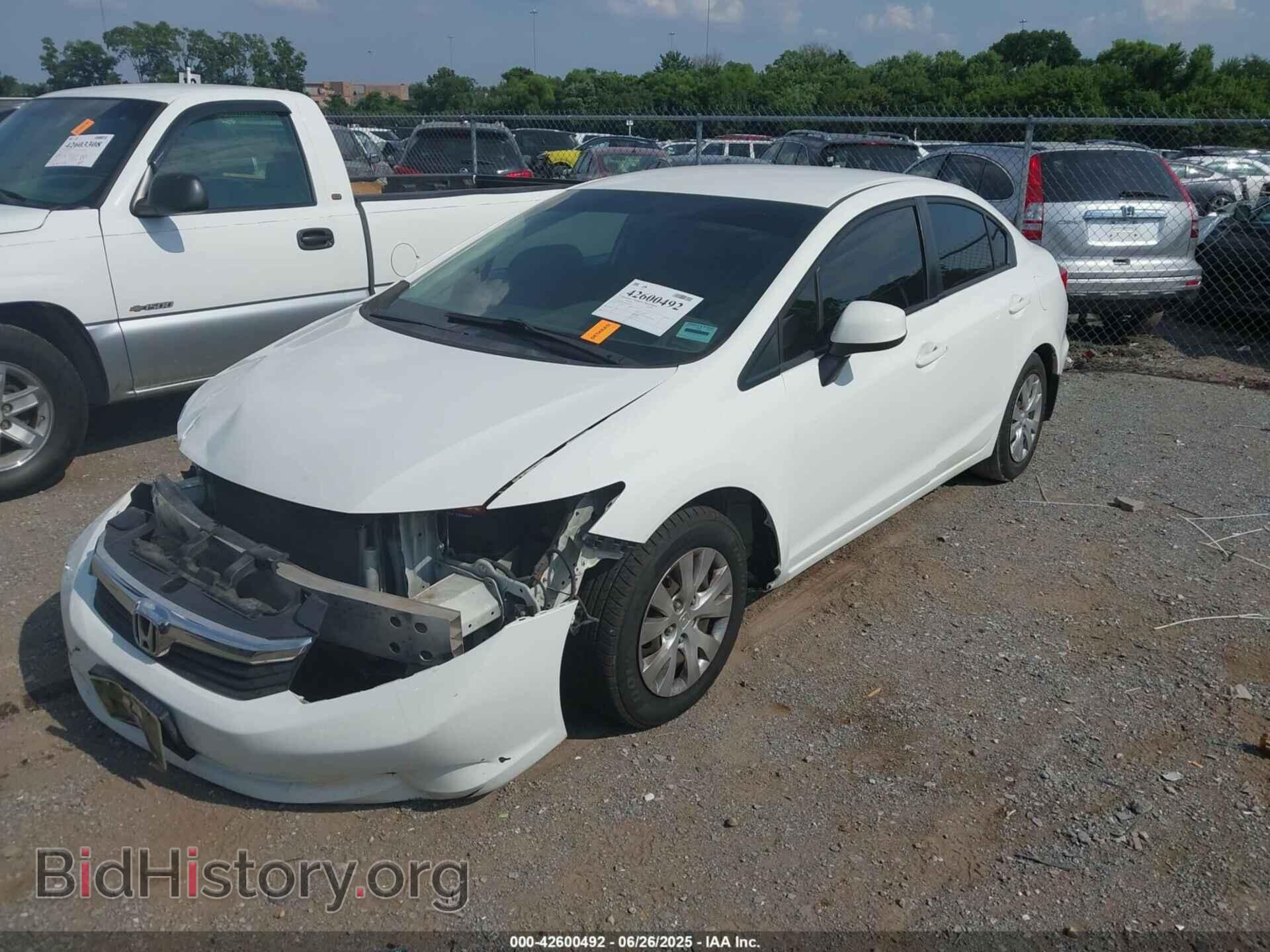 2012 HONDA CIVIC - VIN: 2HGFB2F5XCH501403 - Фото 2