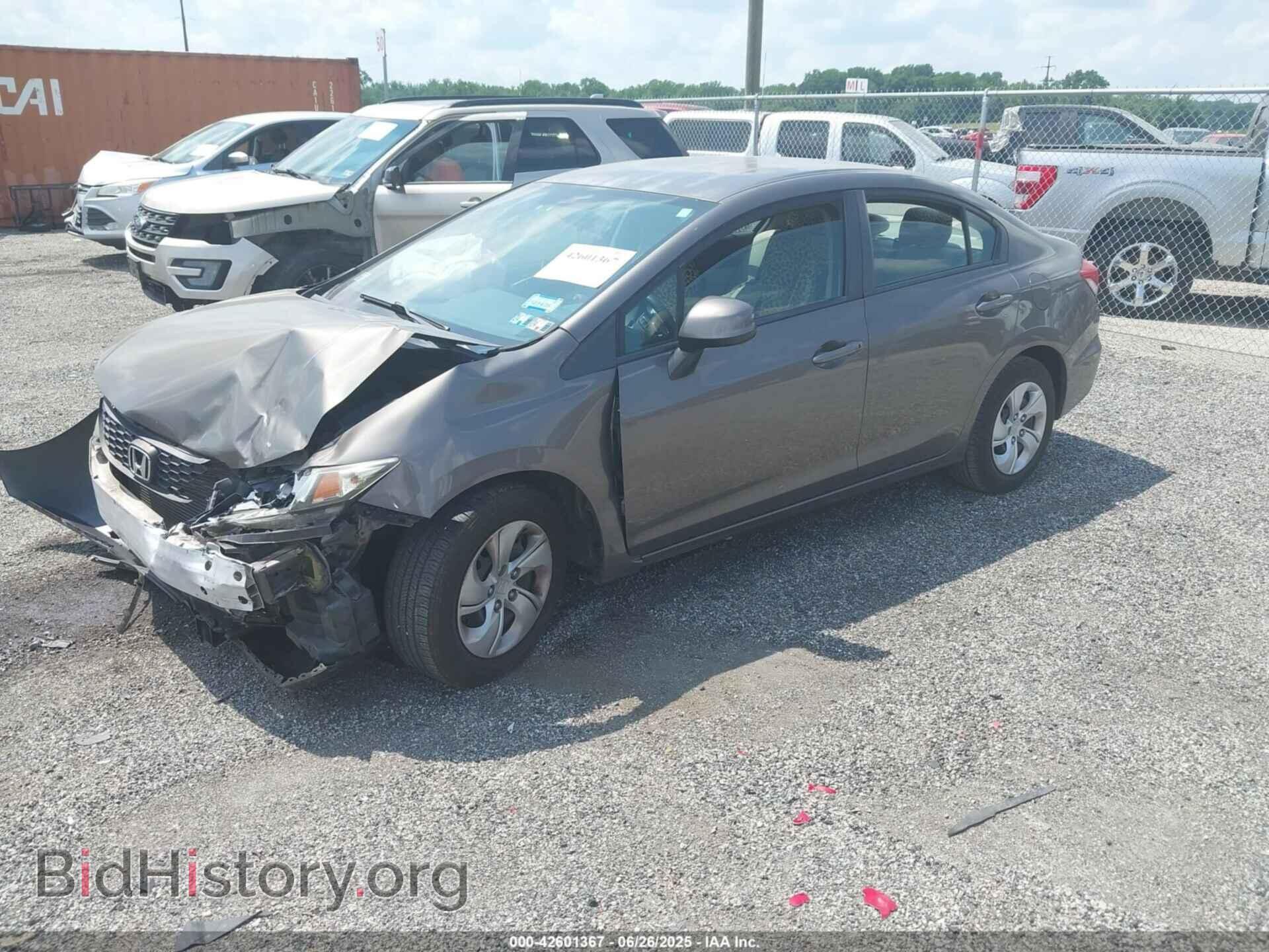 2013 HONDA CIVIC - VIN: 2HGFB2F55DH594168 - Фото 2
