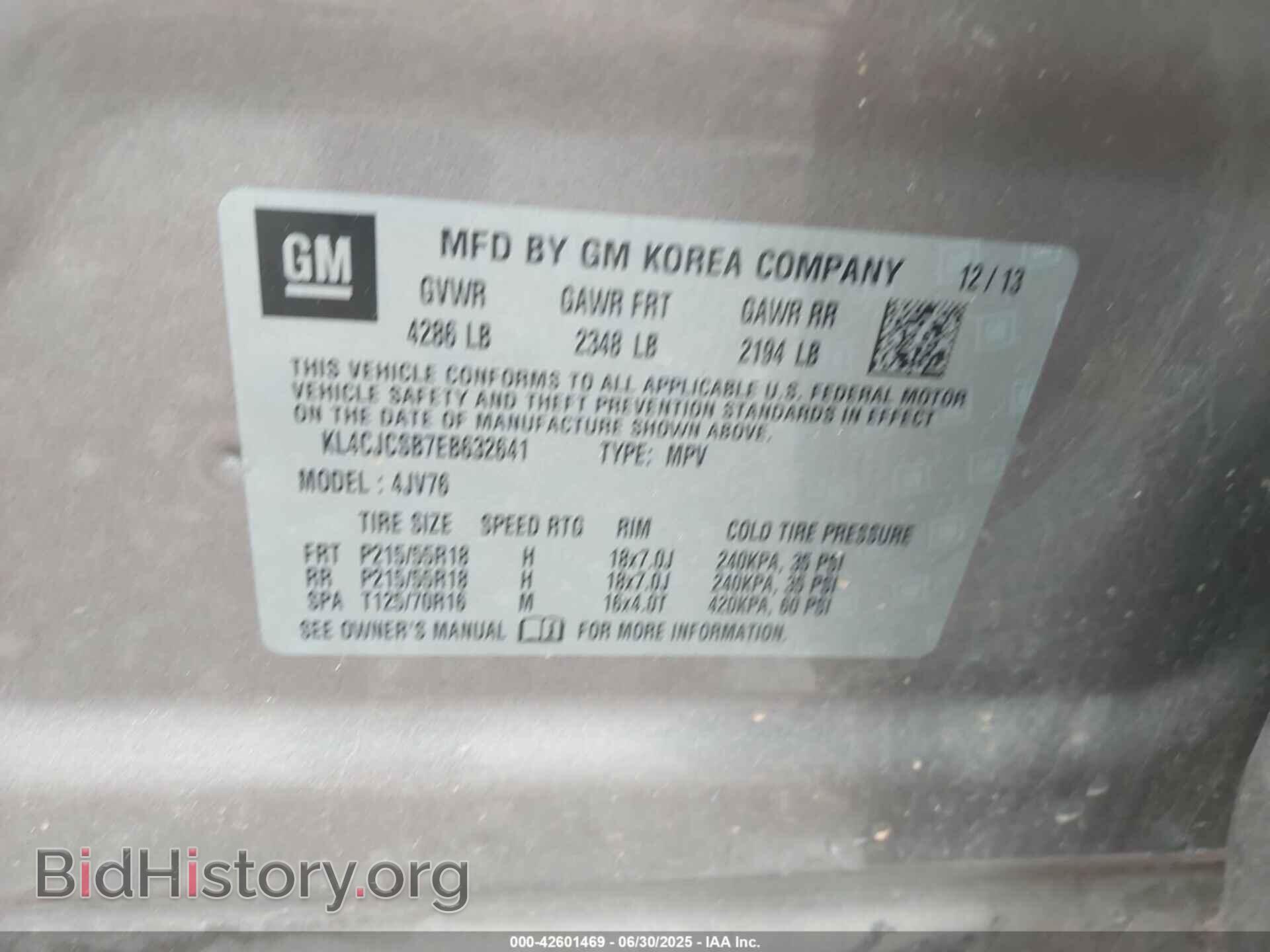 2014 BUICK ENCORE - VIN: KL4CJCSB7EB632641 - Photo 9