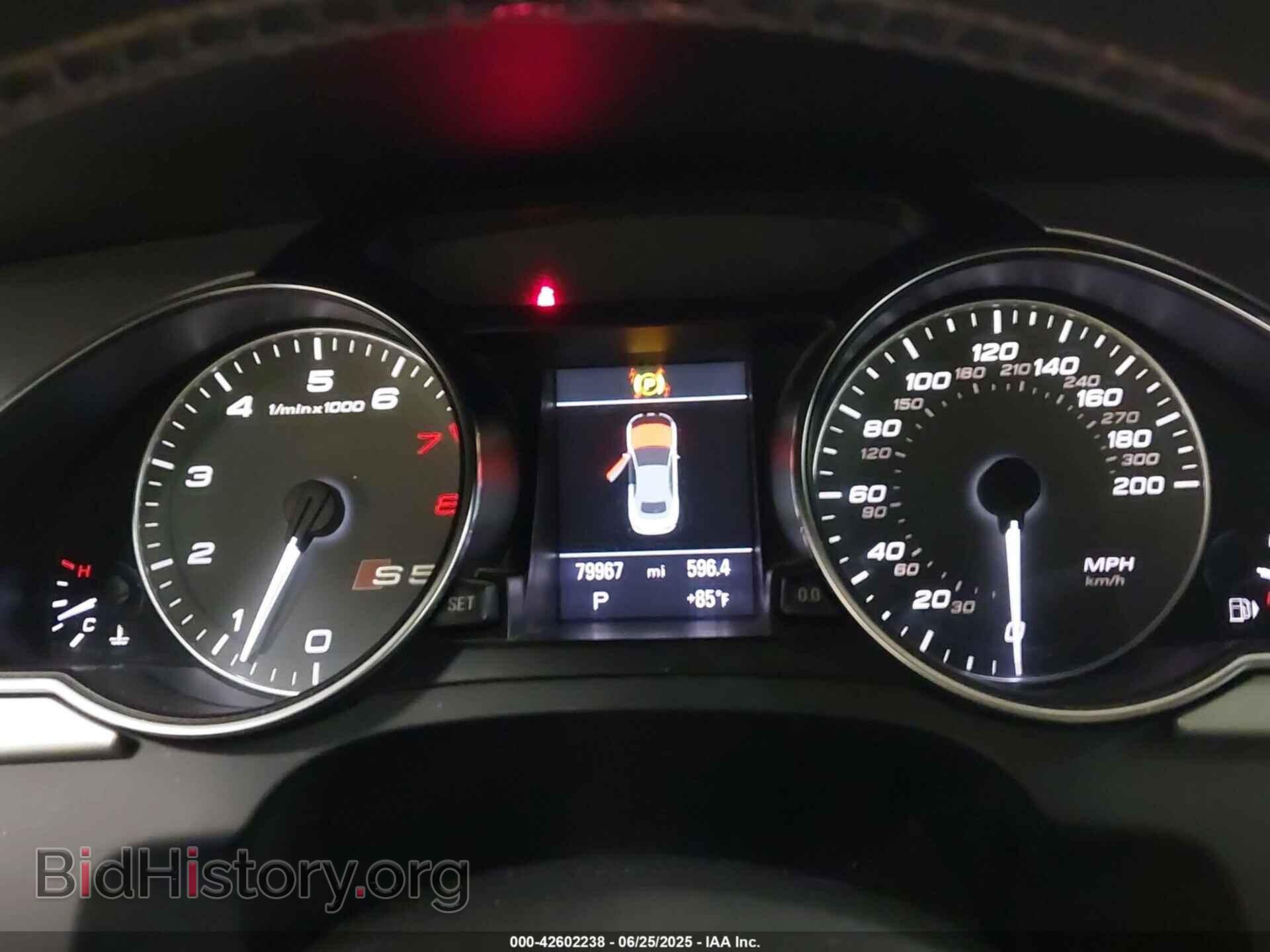 2012 AUDI S5 - VIN: WAUCGAFH3CN003622 - Фото 7