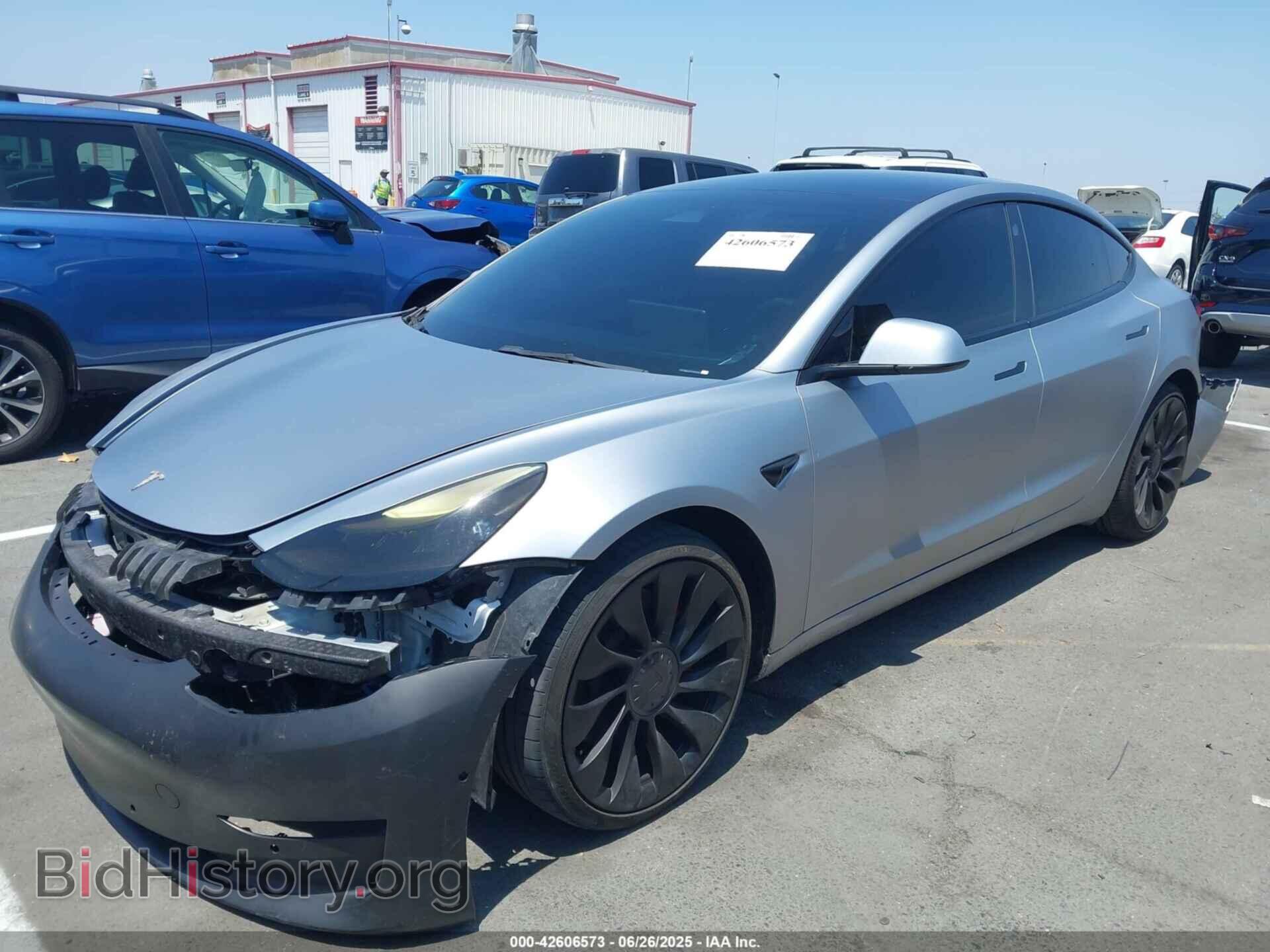 2022 TESLA MODEL 3 - VIN: 5YJ3E1EC2NF263039 - Фото 2