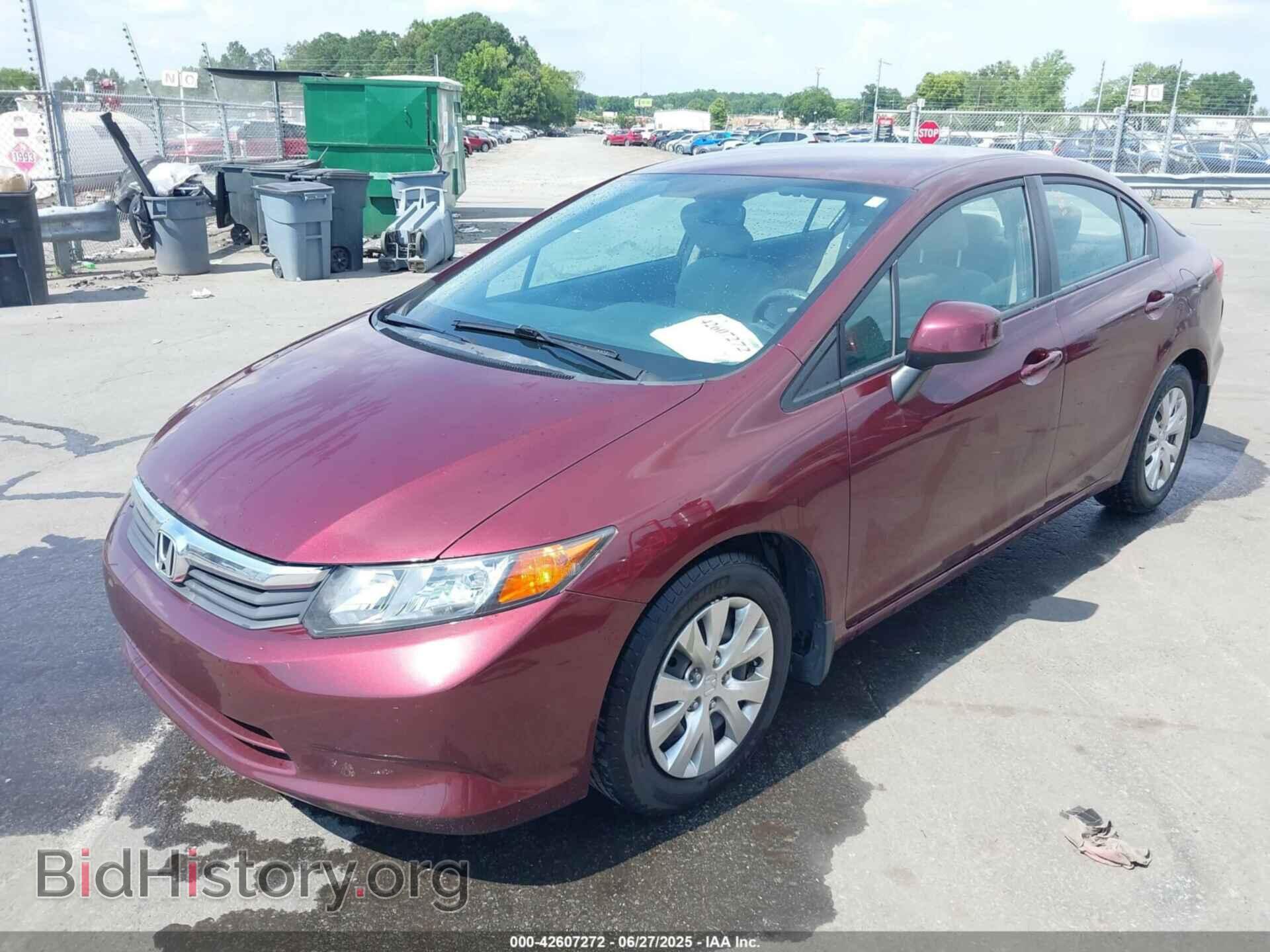 2012 HONDA CIVIC - VIN: 2HGFB2F54CH579305 - Фото 2