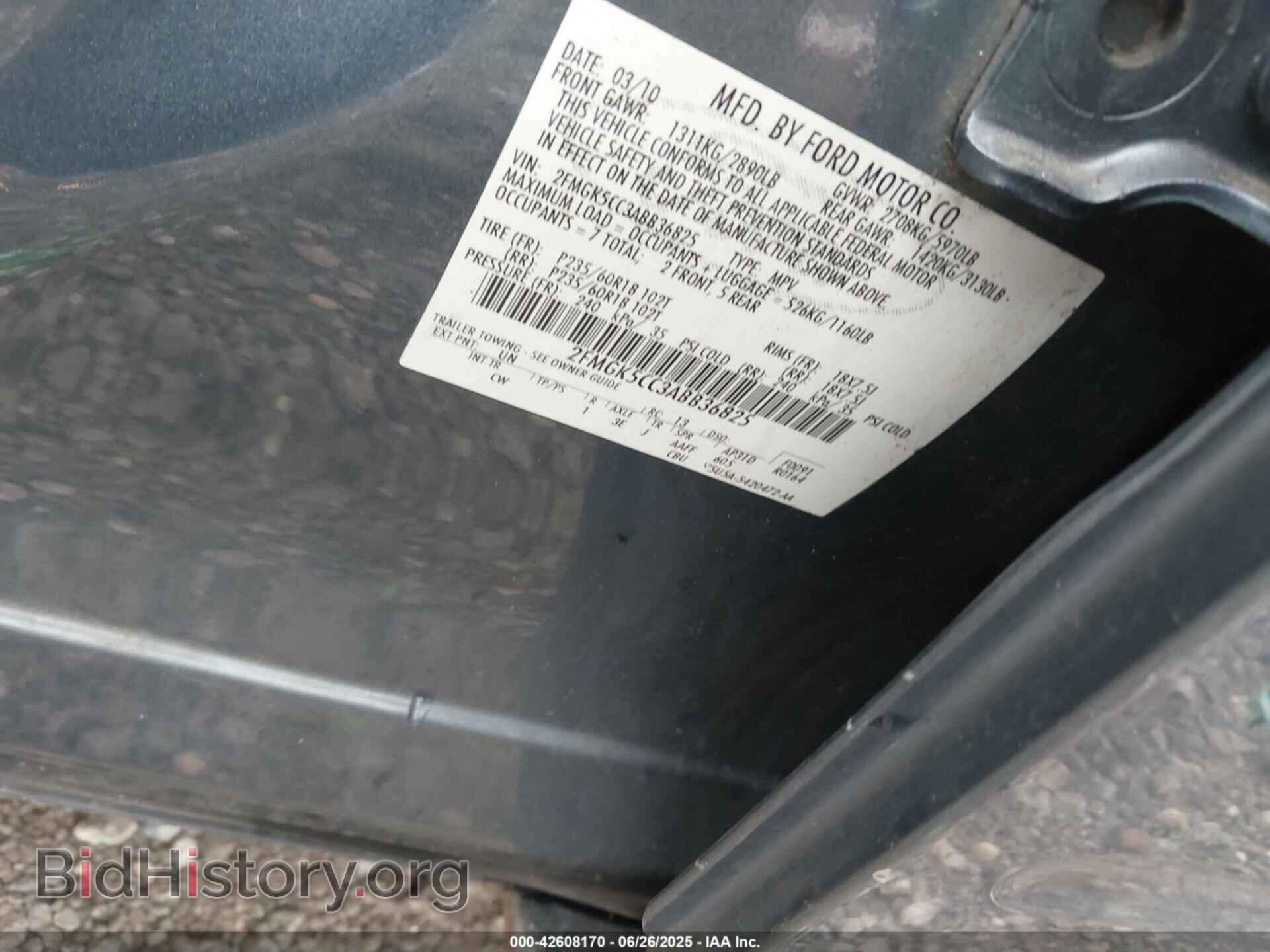 2010 FORD FLEX - VIN: 2FMGK5CC3ABB36825 - Photo 9