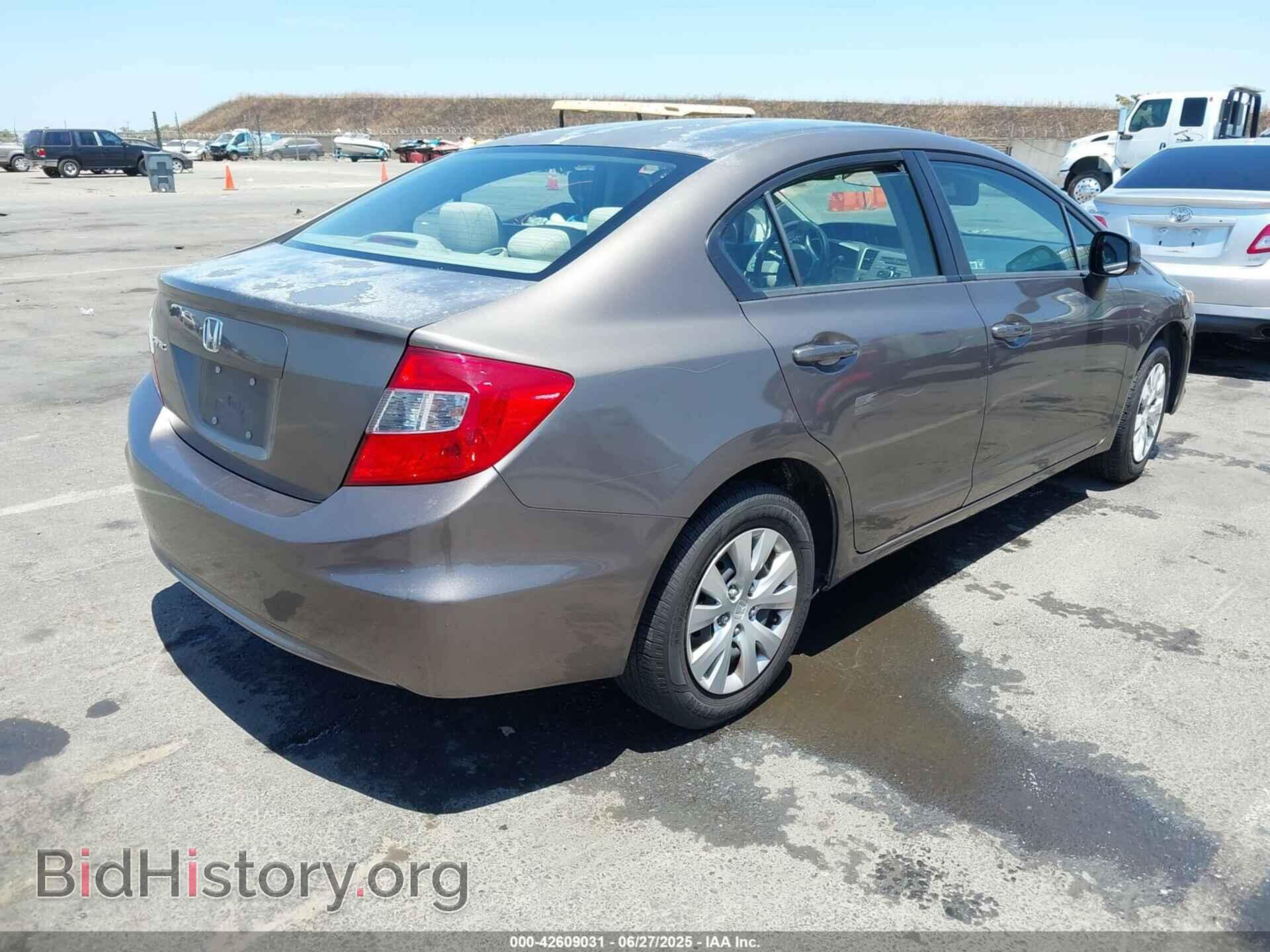2012 HONDA CIVIC - VIN: 2HGFB2F56CH551912 - Фото 4