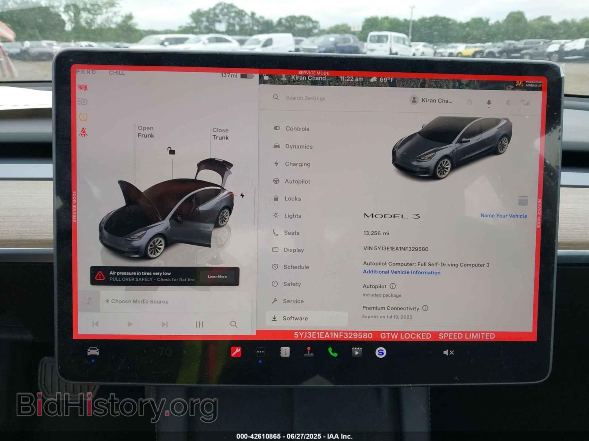 2022 TESLA MODEL 3 - VIN: 5YJ3E1EA1NF329580 - Фото 7