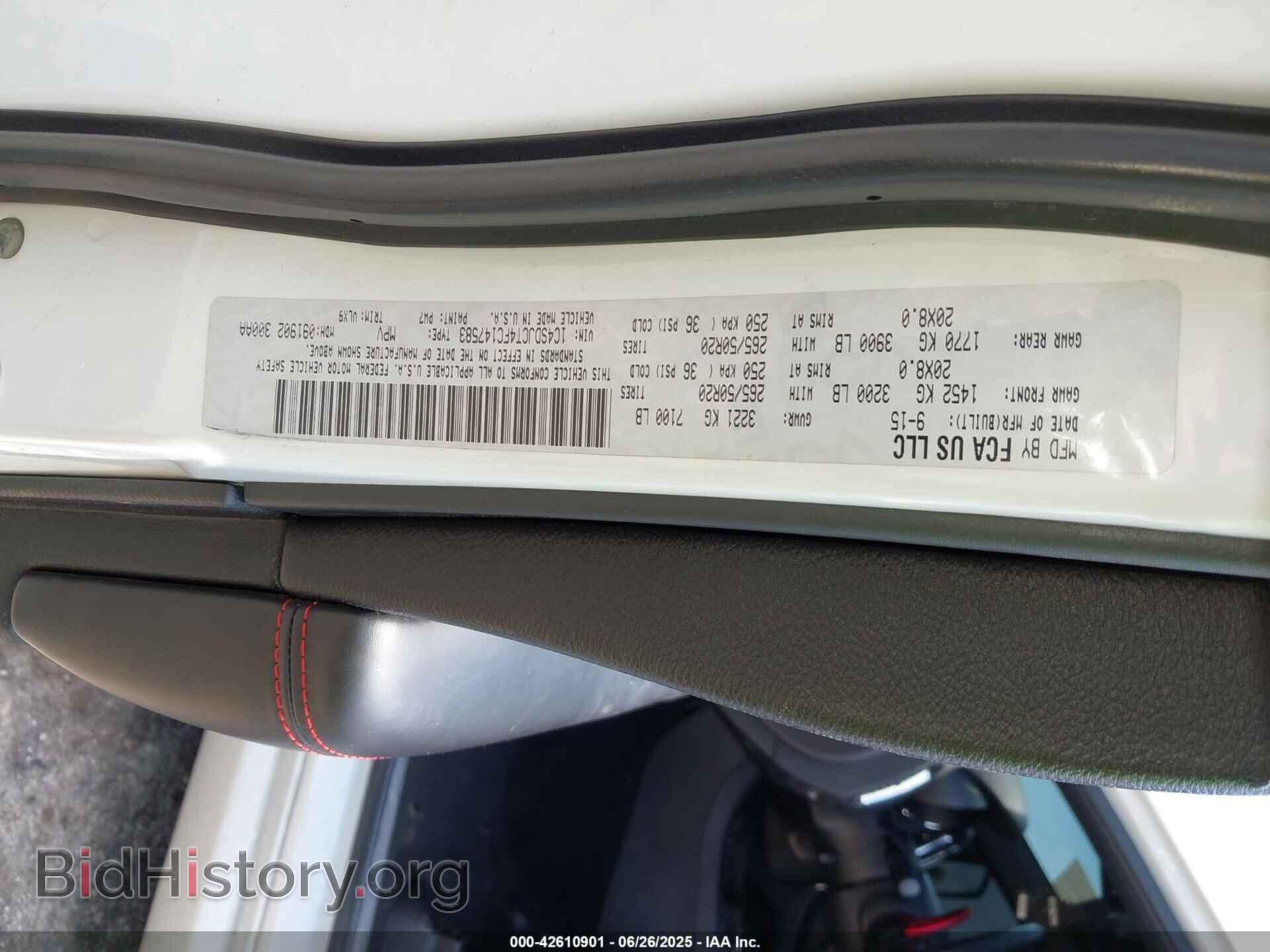 2015 DODGE DURANGO - VIN: 1C4SDJCT4FC147583 - Photo 9