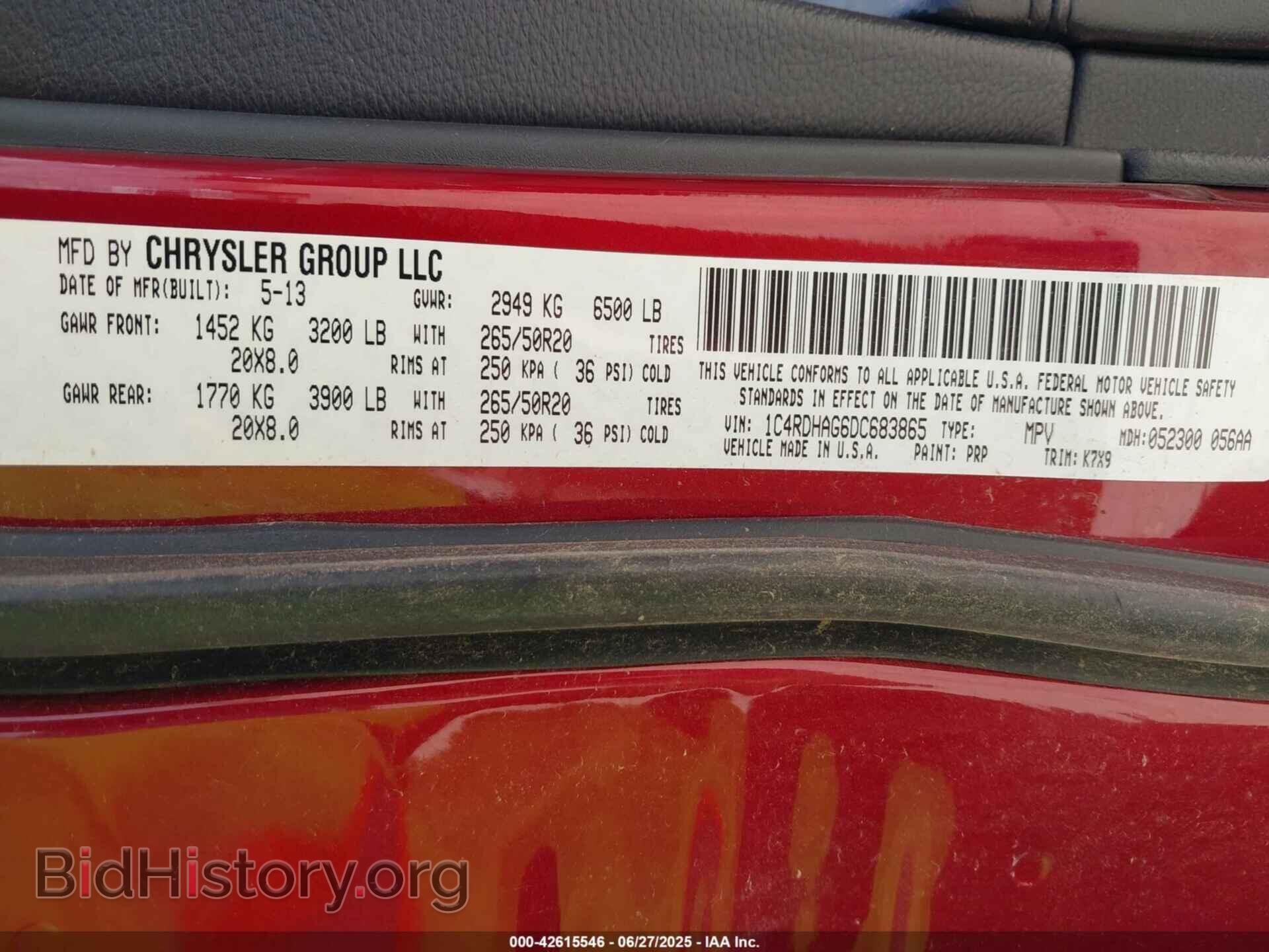 2013 DODGE DURANGO - VIN: 1C4RDHAG6DC683865 - Photo 9