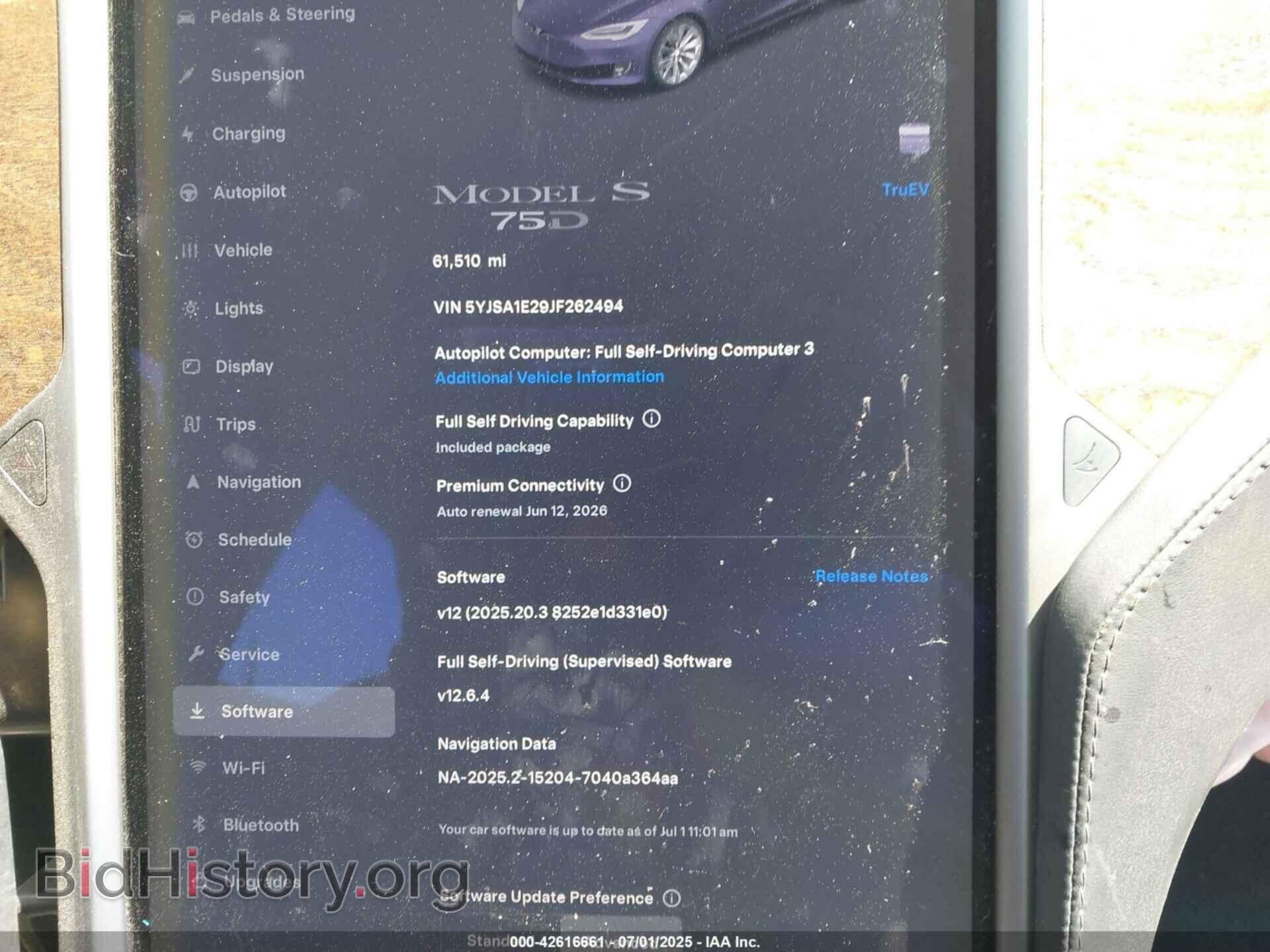 2018 TESLA MODEL S - VIN: 5YJSA1E29JF262494 - Photo 7