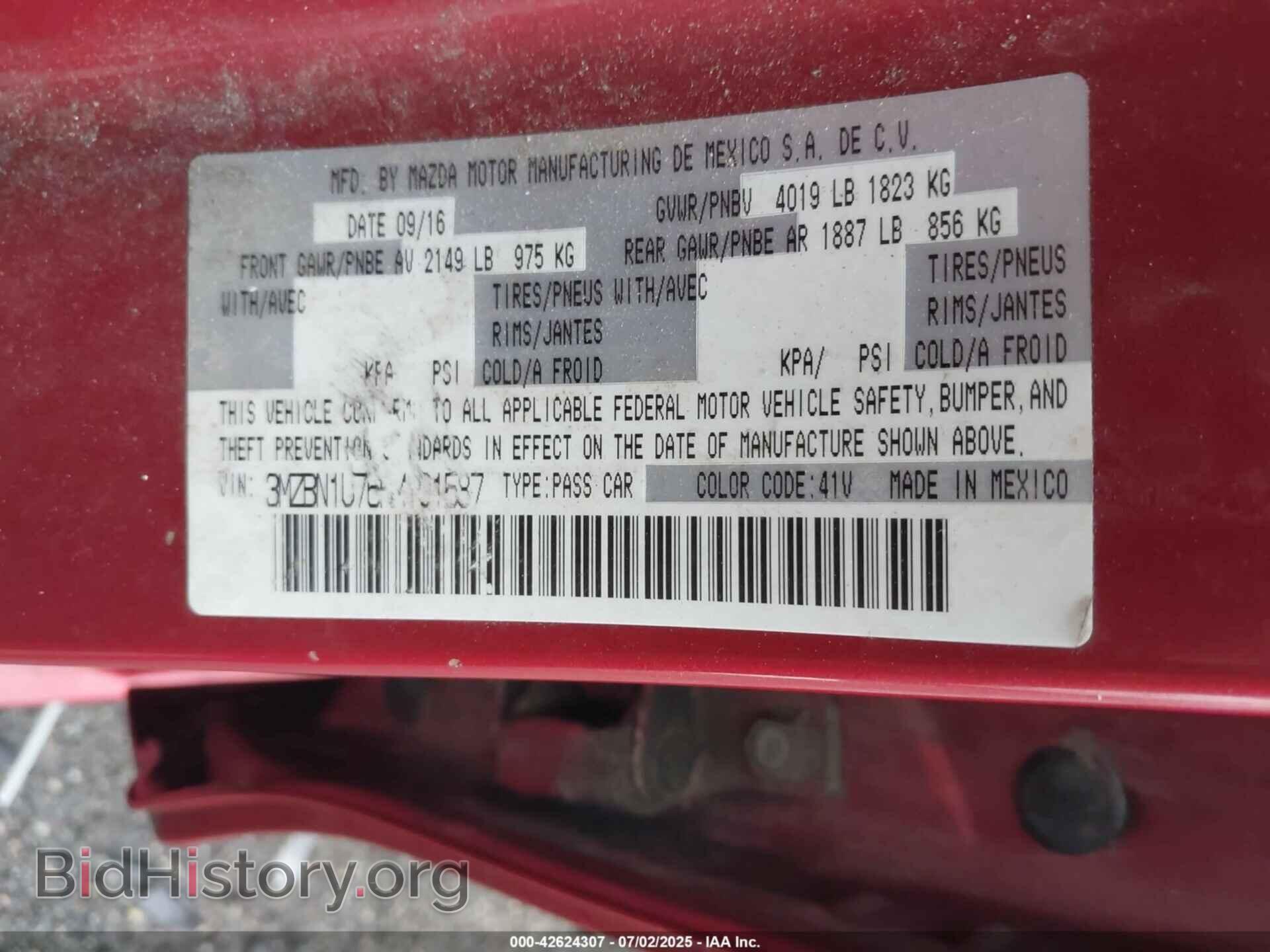 2017 MAZDA MAZDA3 - VIN: 3MZBN1U76HM101587 - Фото 9