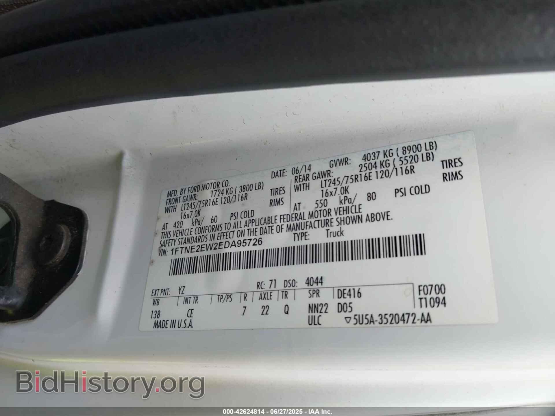 2014 FORD E-250 - VIN: 1FTNE2EW2EDA95726 - Photo 9