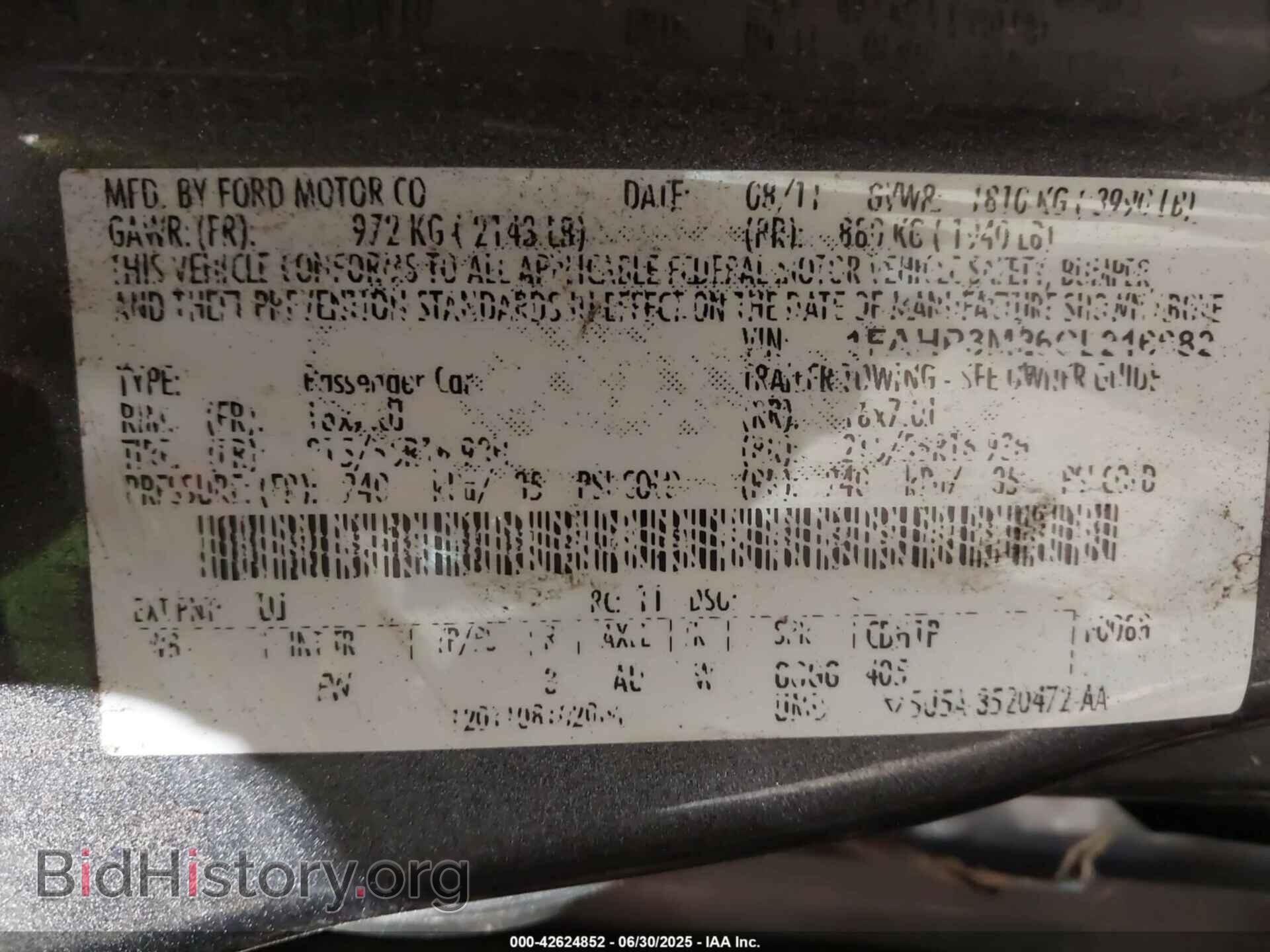 2012 FORD FOCUS - VIN: 1FAHP3M26CL216682 - Photo 9