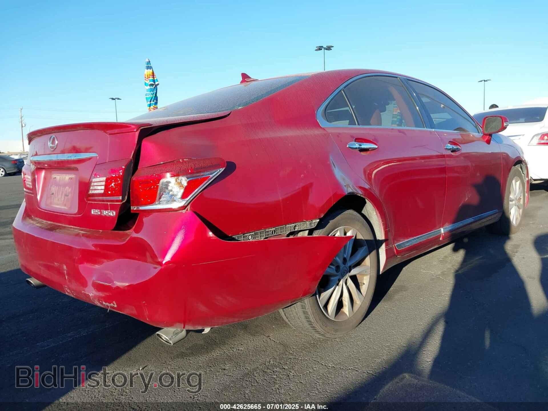 2012 LEXUS ES - VIN: JTHBK1EGXC2491201 - Фото 4