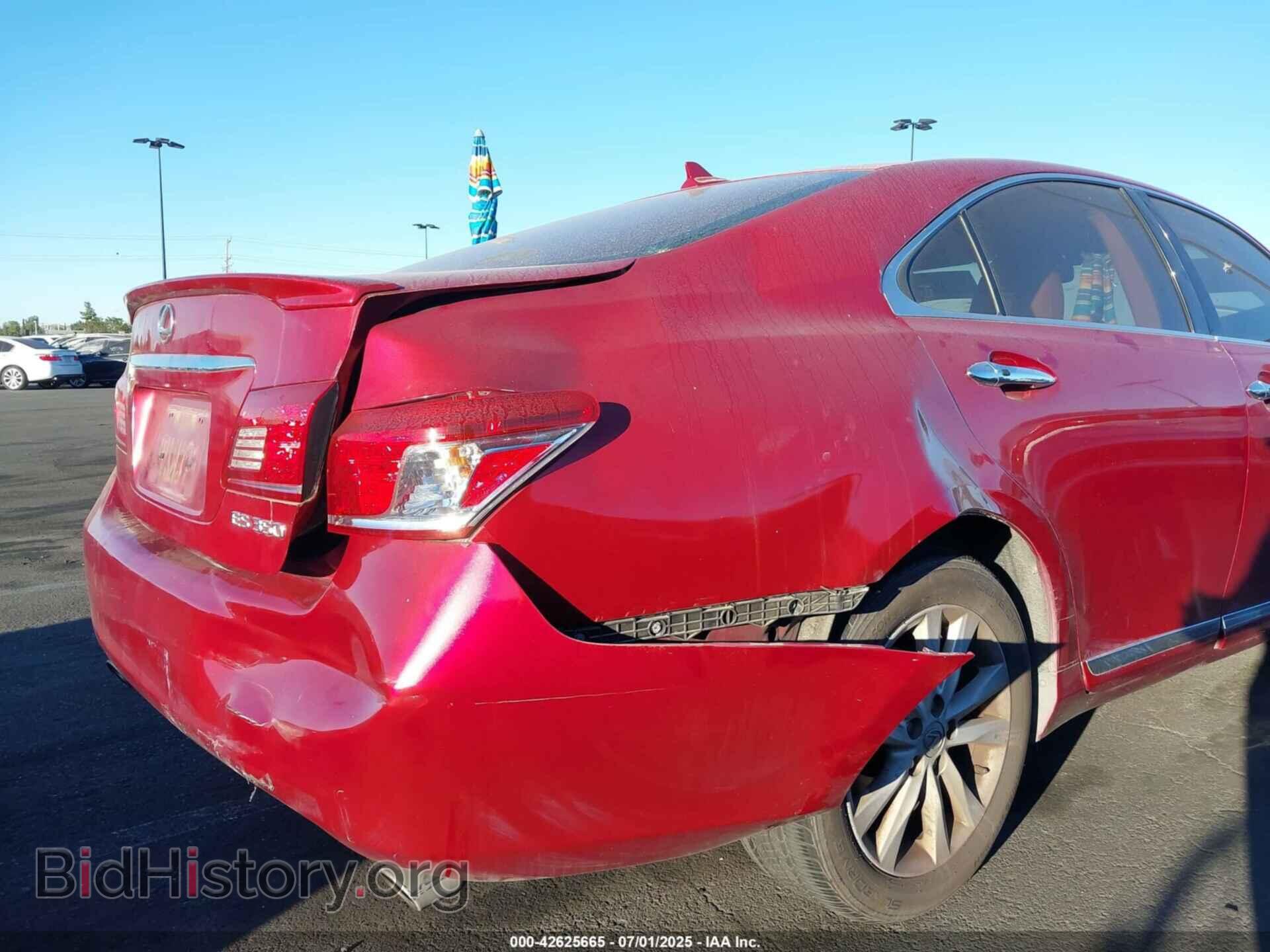 2012 LEXUS ES - VIN: JTHBK1EGXC2491201 - Фото 6