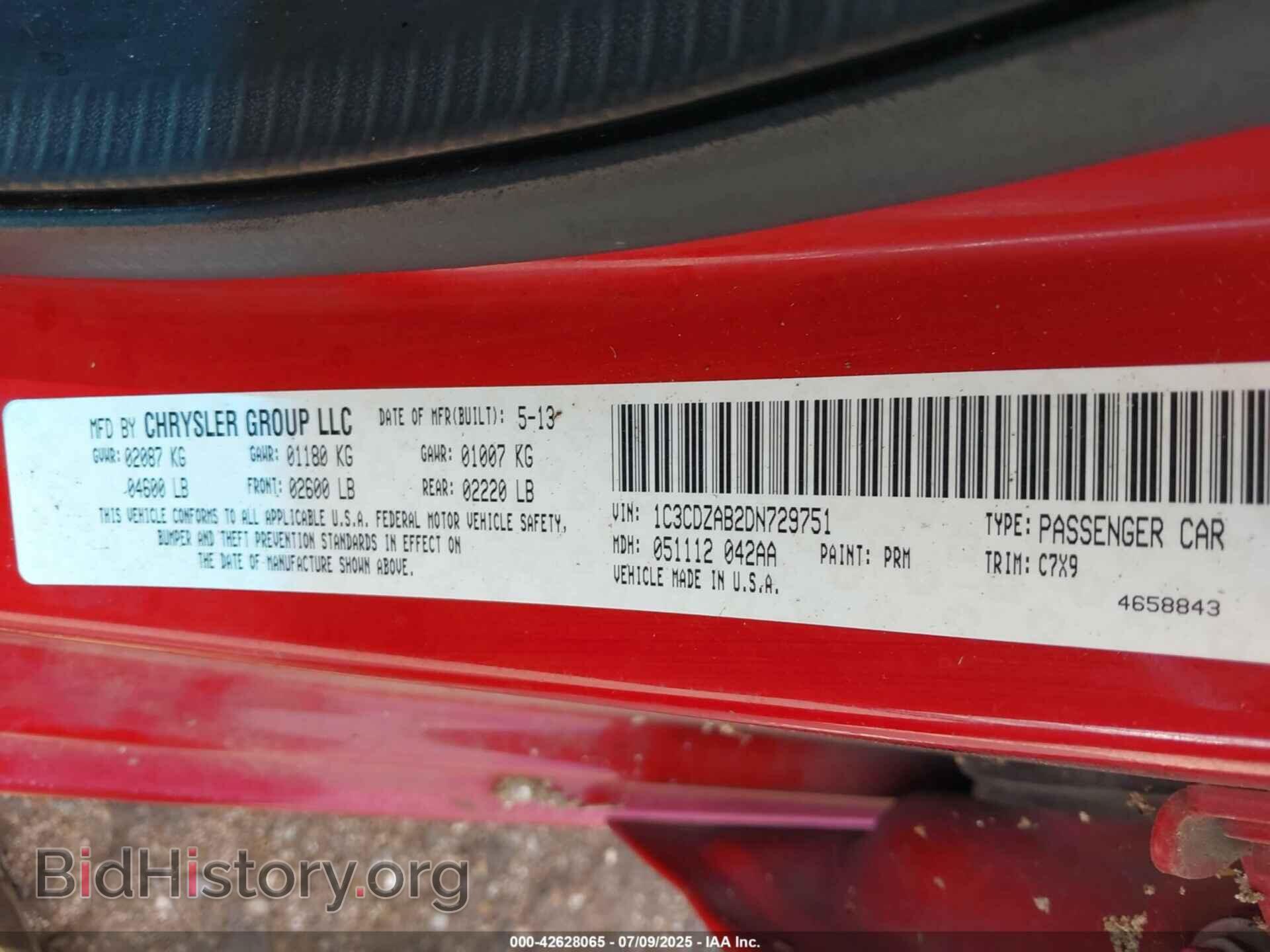 2013 DODGE AVENGER - VIN: 1C3CDZAB2DN729751 - Photo 9