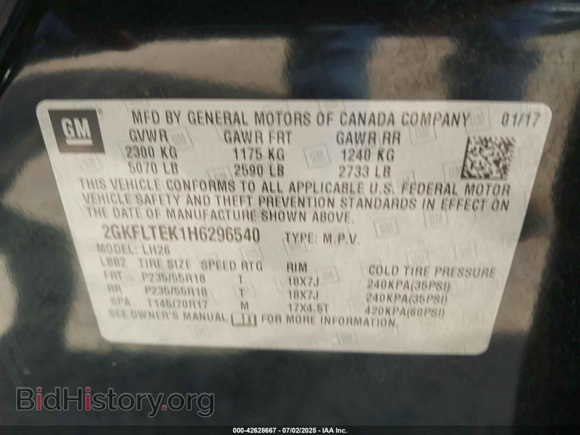 2017 GMC TERRAIN - VIN: 2GKFLTEK1H6296540 - Photo 9
