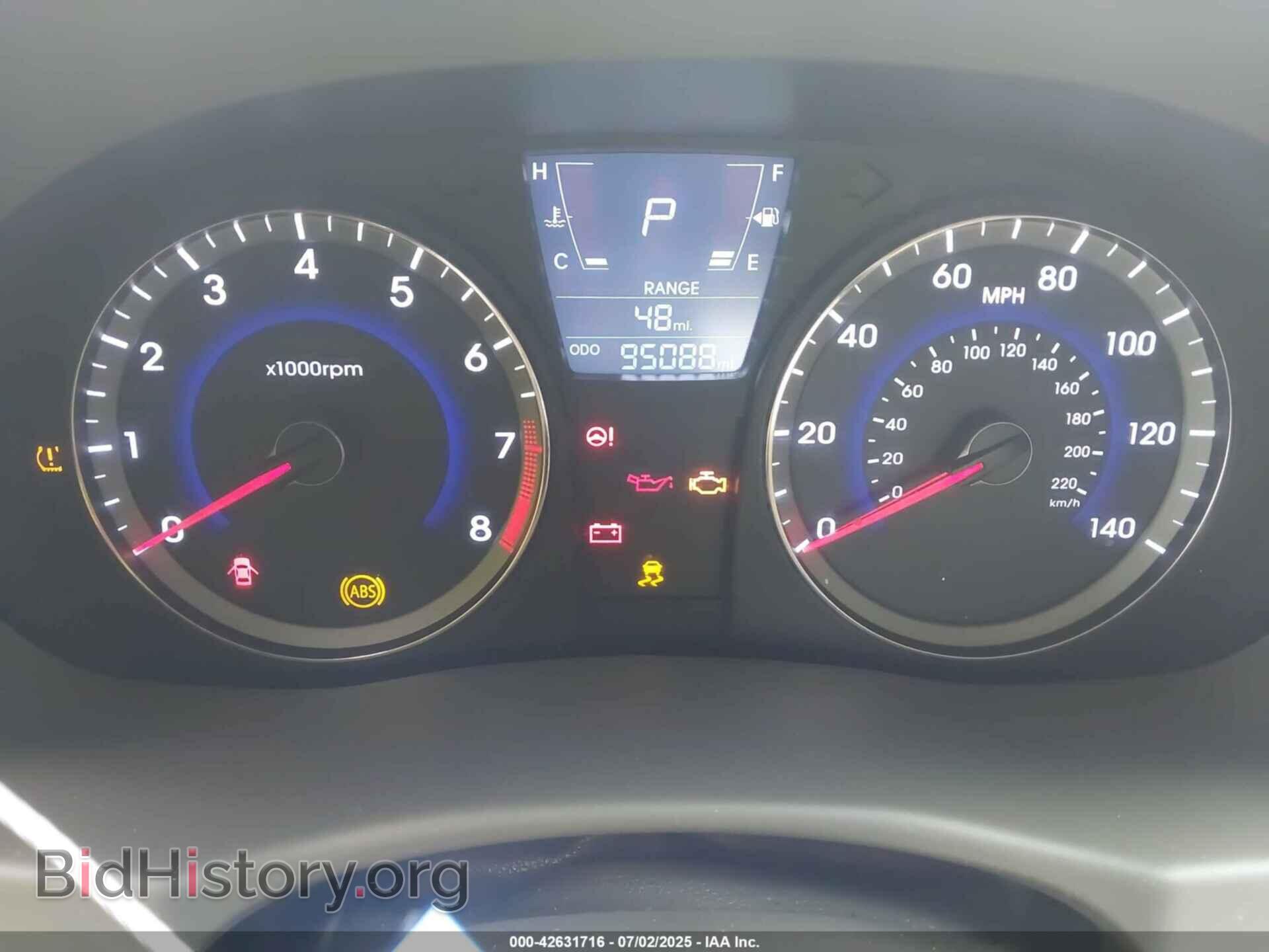 2014 HYUNDAI ACCENT - VIN: KMHCU4AE7EU700323 - Фото 7