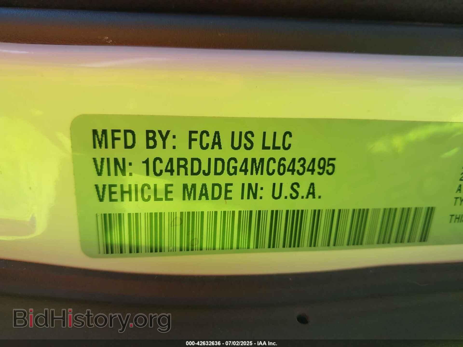 2021 DODGE DURANGO - VIN: 1C4RDJDG4MC643495 - Photo 9