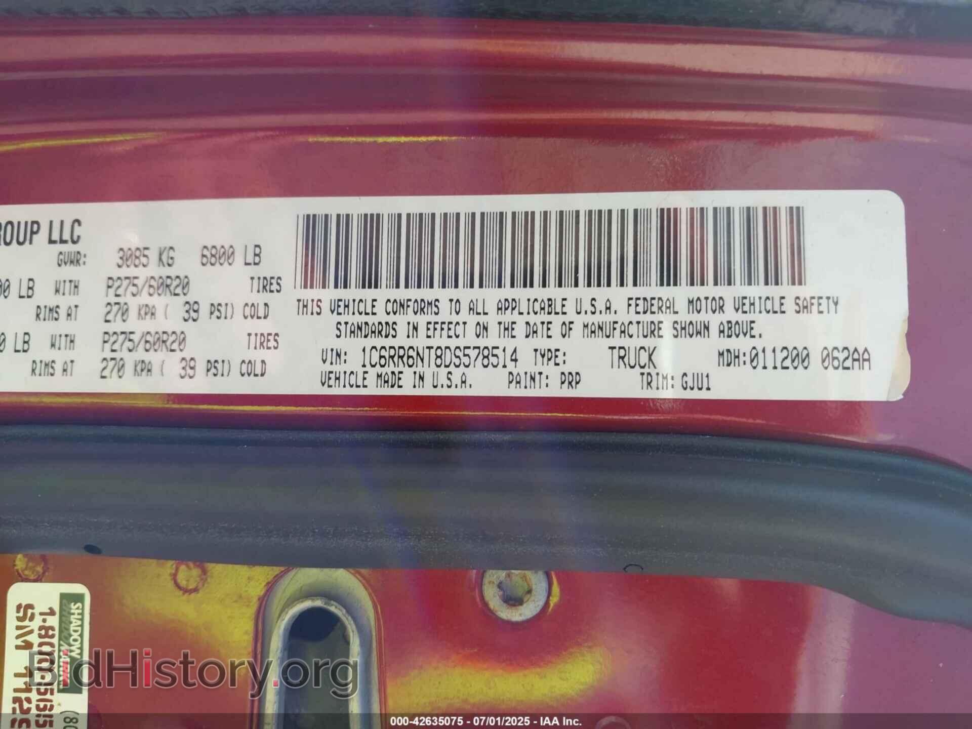 2013 RAM 1500 - VIN: 1C6RR6NT8DS578514 - Photo 9