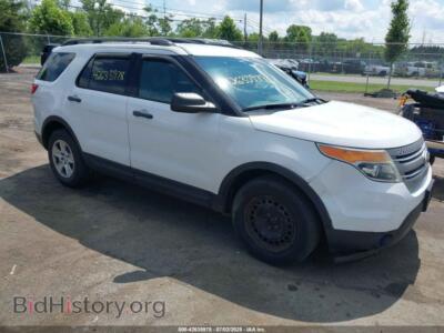 2013 Ford EXPLORER, white — VIN 1FM5K7B87DGC04251, IAAI