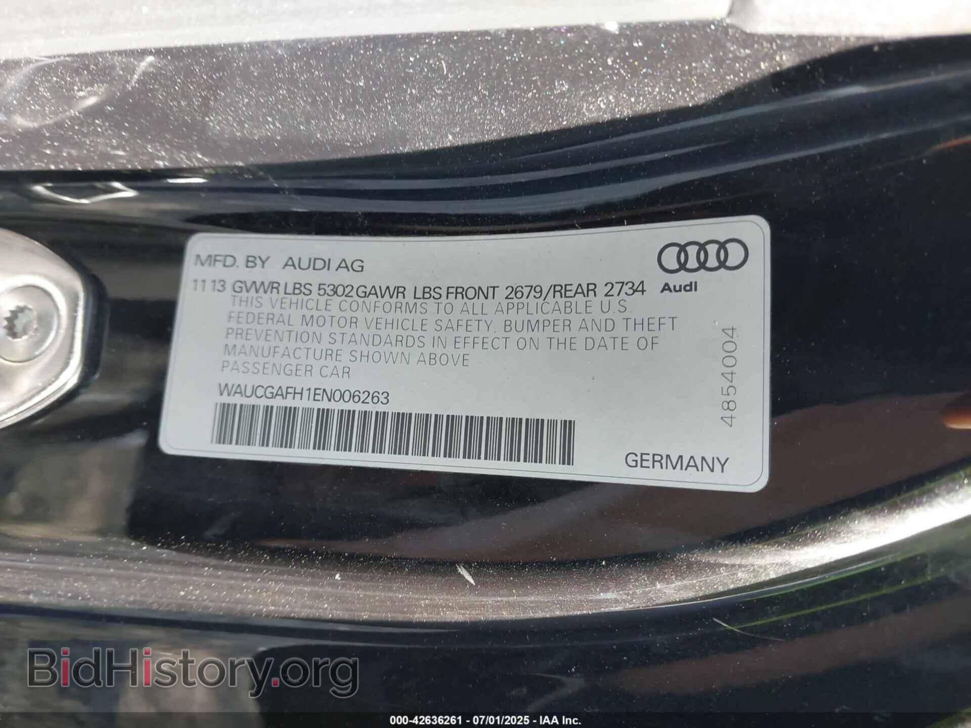 2014 AUDI S5 - VIN: WAUCGAFH1EN006263 - Фото 9