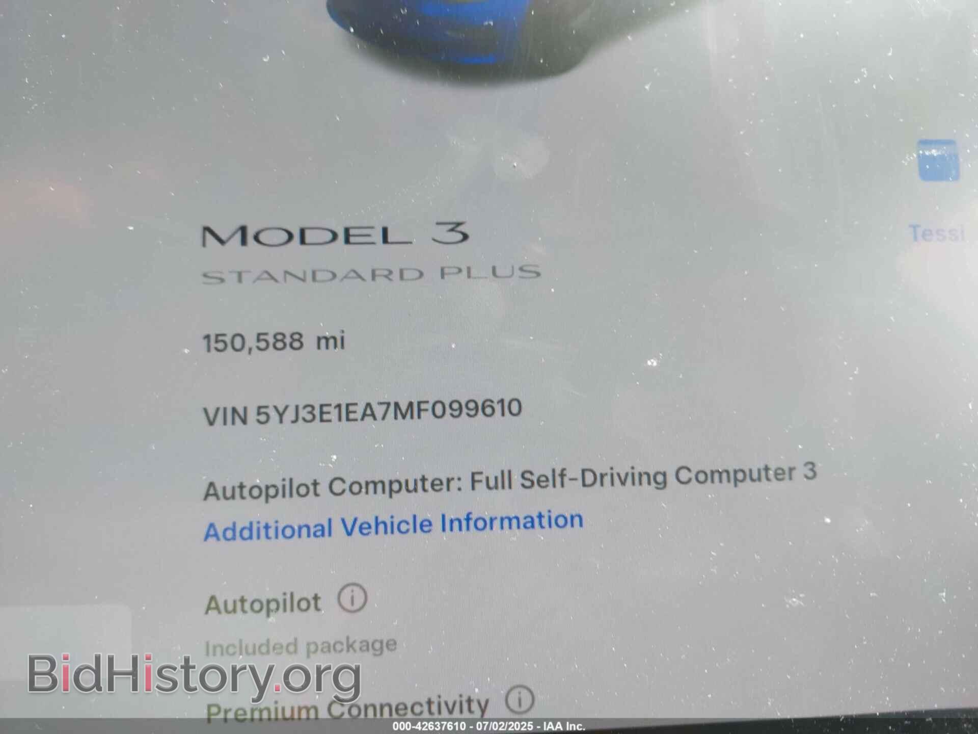 2021 TESLA MODEL 3 - VIN: 5YJ3E1EA7MF099610 - Photo 8