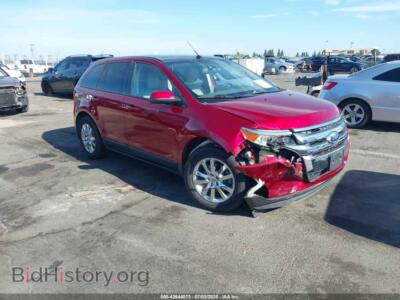 2013 Ford EDGE SEL, красный — VIN 2FMDK3J97DBB58779, IAAI