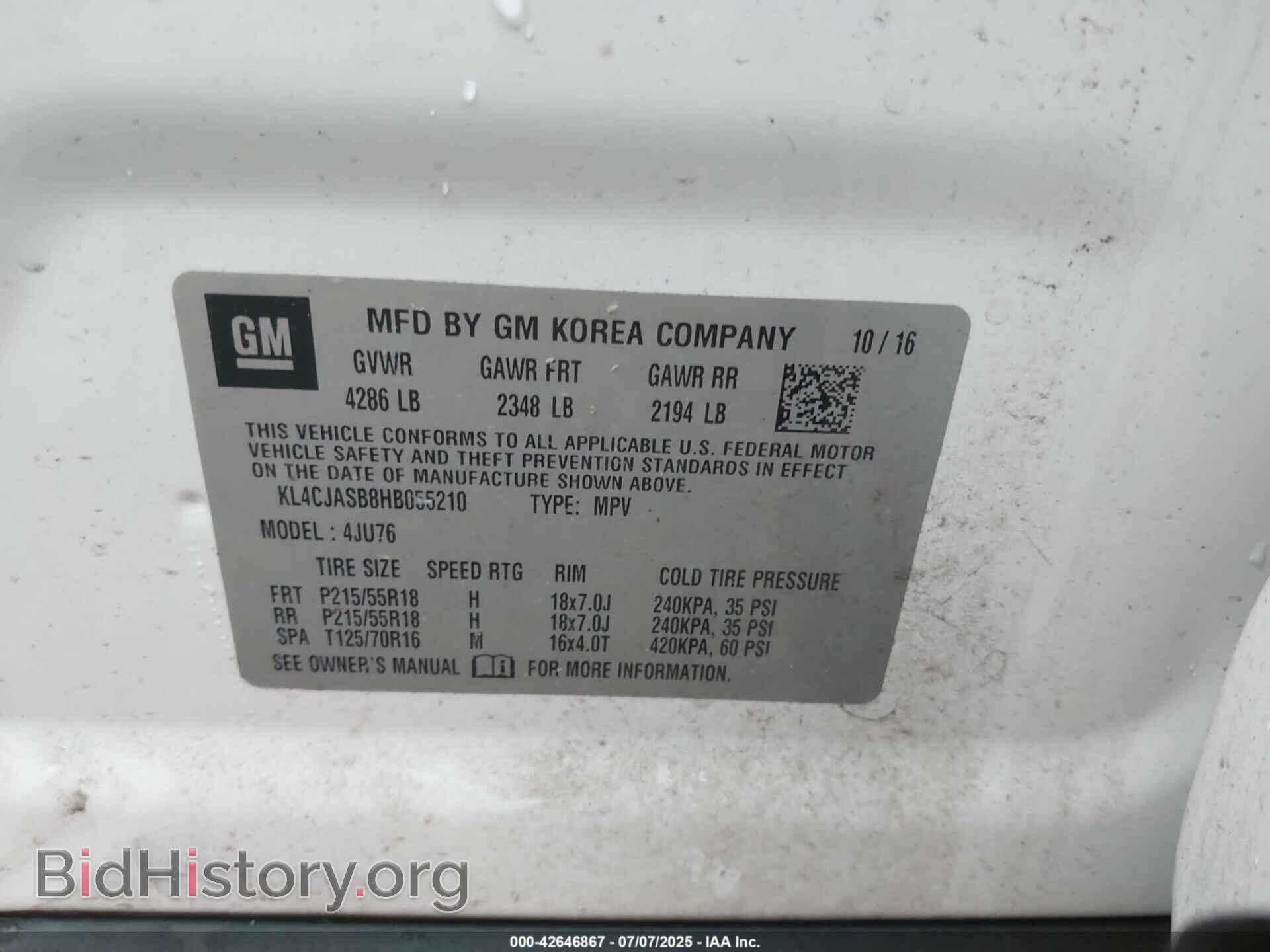 2017 BUICK ENCORE - VIN: KL4CJASB8HB055210 - Photo 9