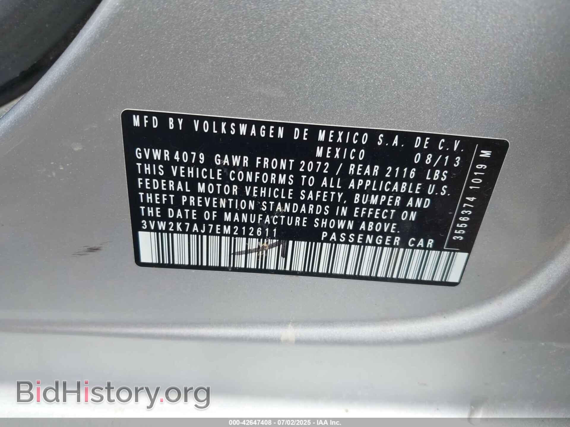 2014 VOLKSWAGEN JETTA - VIN: 3VW2K7AJ7EM212611 - Фото 9