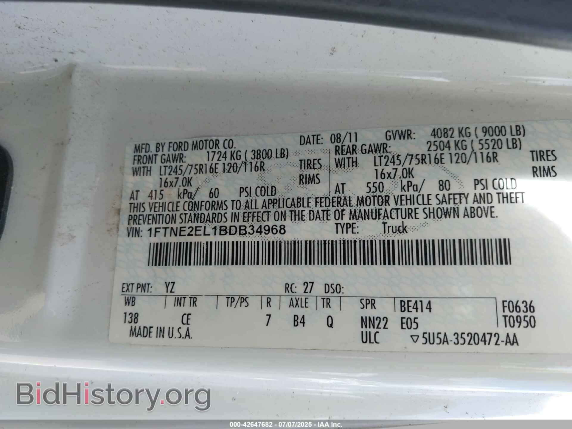 2011 FORD E-250 - VIN: 1FTNE2EL1BDB34968 - Photo 9