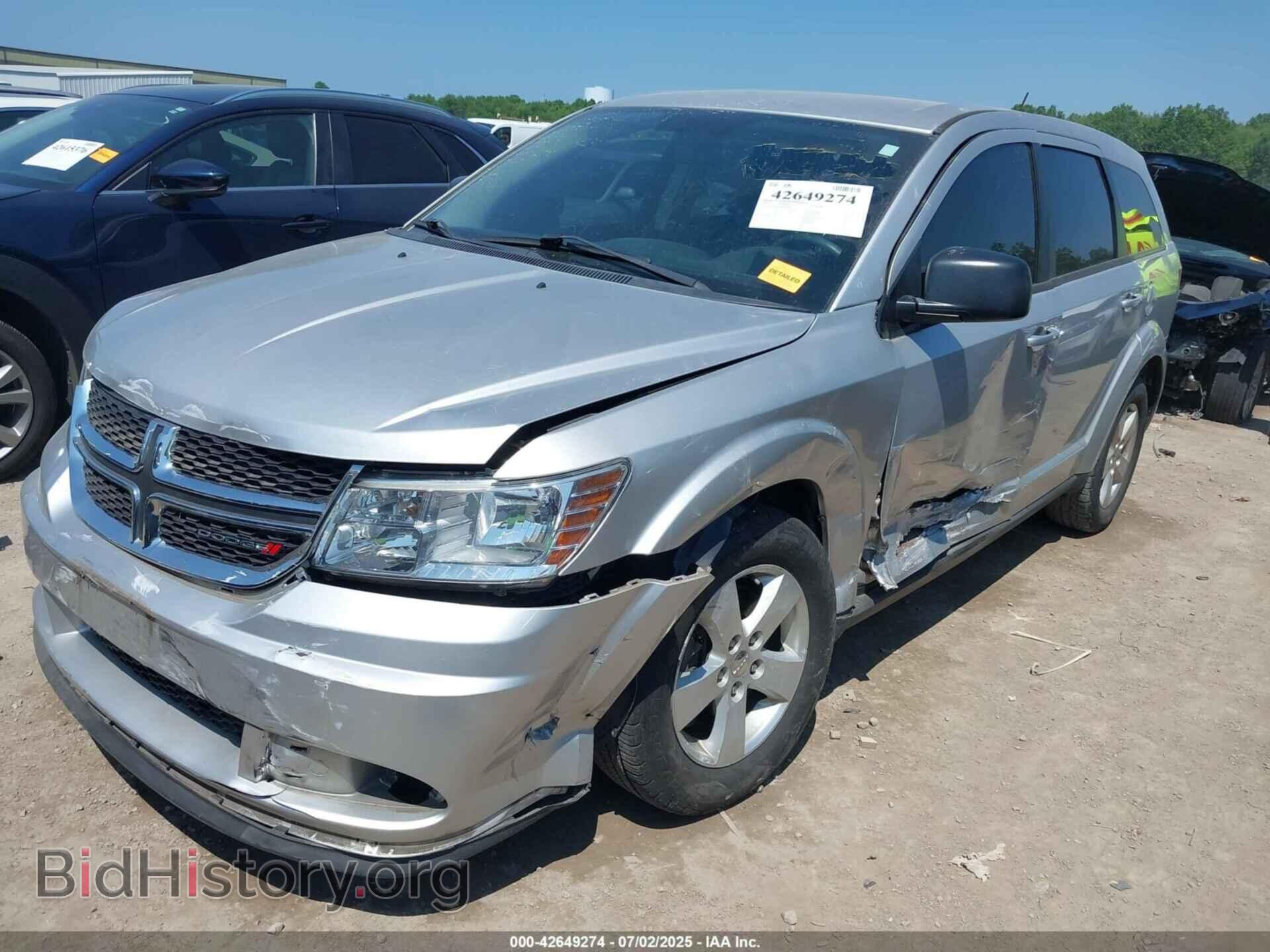 2013 DODGE JOURNEY - VIN: 3C4PDCAB4DT509389 - Фото 2