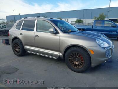 2005 Porsche CAYENNE TURBO, серебристый — VIN WP1AC29P15LA90237, IAAI