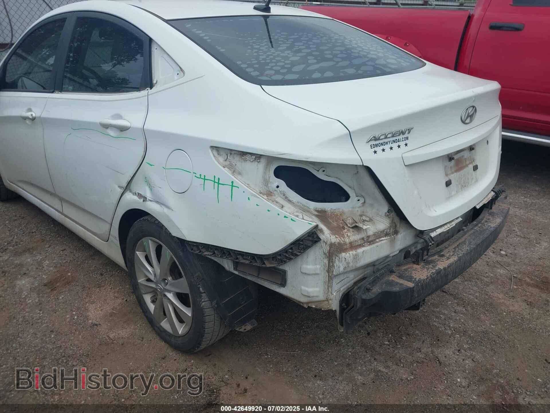 2013 HYUNDAI ACCENT - VIN: KMHCU4AE2DU376776 - Фото 6