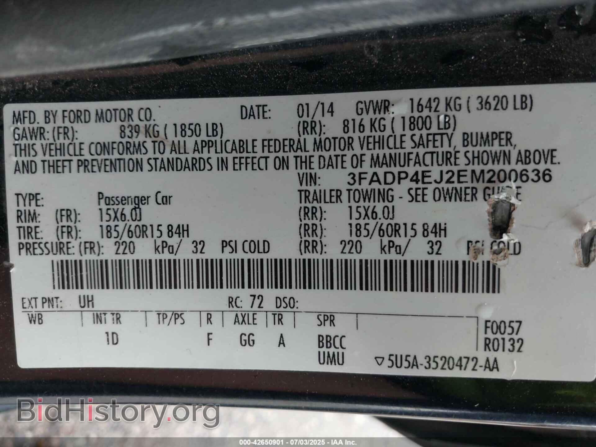 2014 FORD FIESTA - VIN: 3FADP4EJ2EM200636 - Photo 9