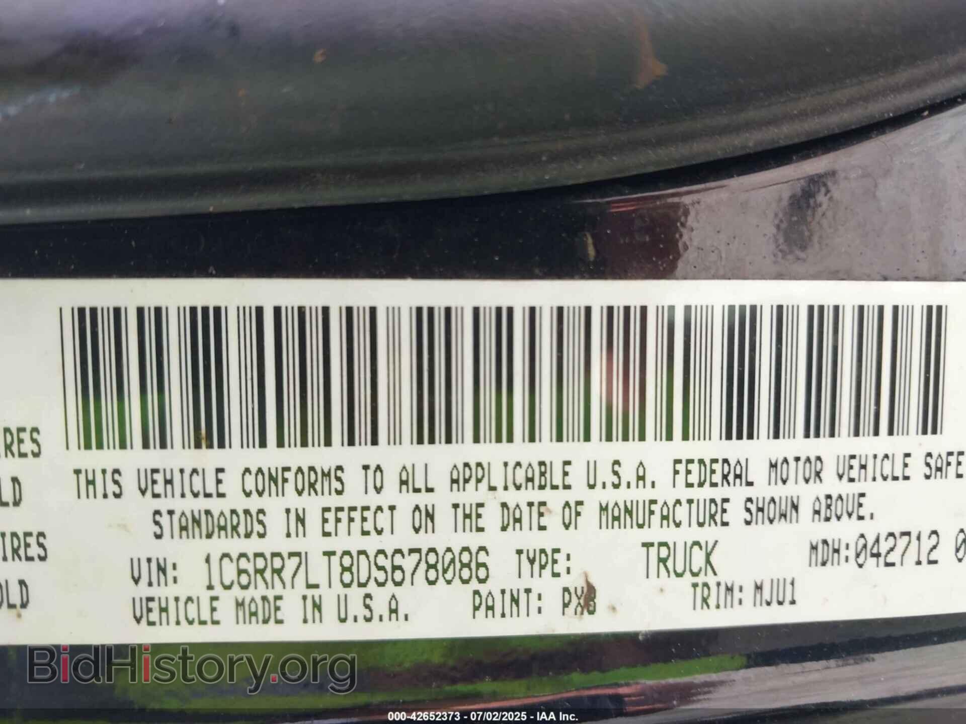 2013 RAM 1500 - VIN: 1C6RR7LT8DS678086 - Фото 9