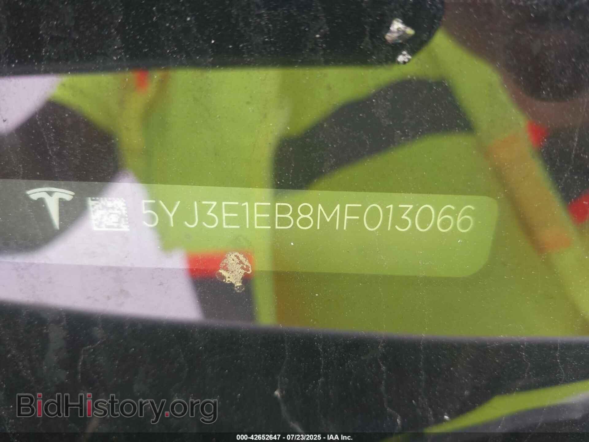 2021 TESLA MODEL 3 - VIN: 5YJ3E1EB8MF013066 - Фото 9