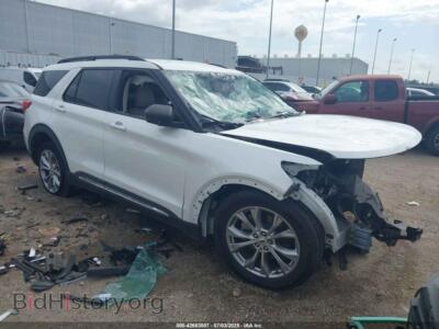 2021 Ford EXPLORER XLT, белый — VIN 1FMSK7DH3MGB20878, IAAI